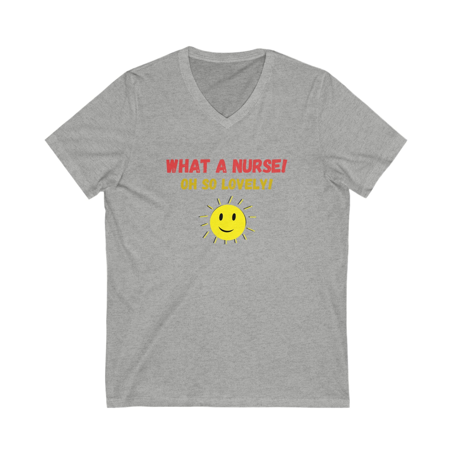 UNISEX V NECK T SHIRT NURSE GIFT