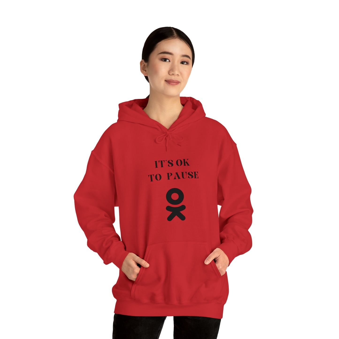 It's ok to pause hooded sweatshirt gift inspirational words hoodie gift to encourage. sweatshirt gifts for friends