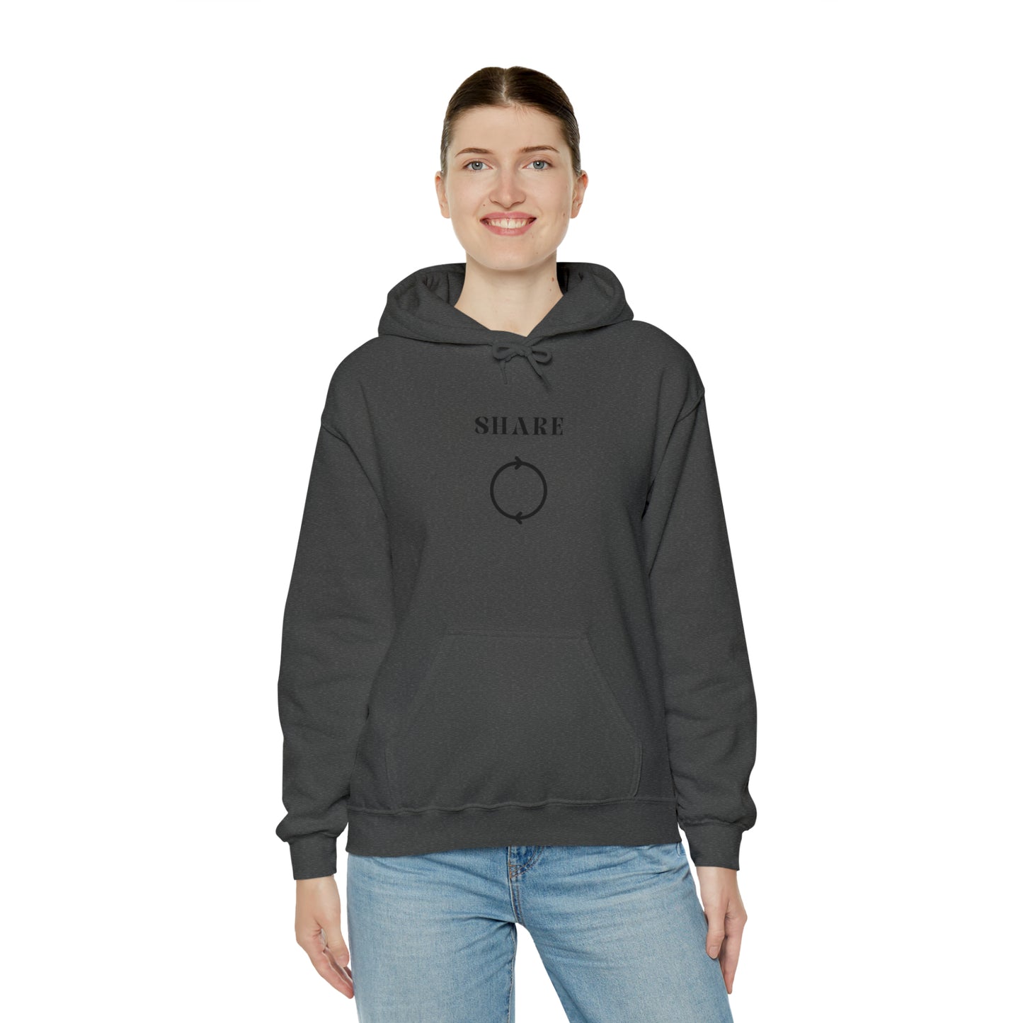 Share Hooded Sweatshirt gift, inspirational words hoodie gift, sweatshirt gift that encourages hoodie friends gift