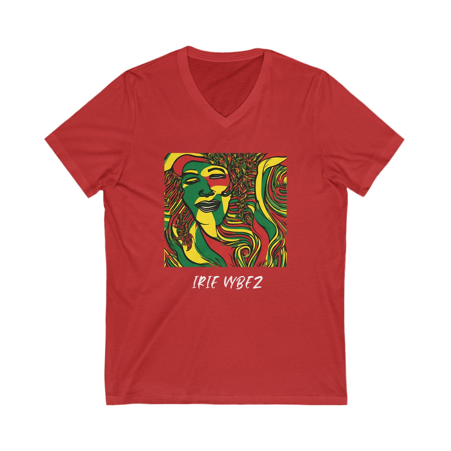 IRIE VYBEZ BLACK ART V NECK T SHIRT GIFT