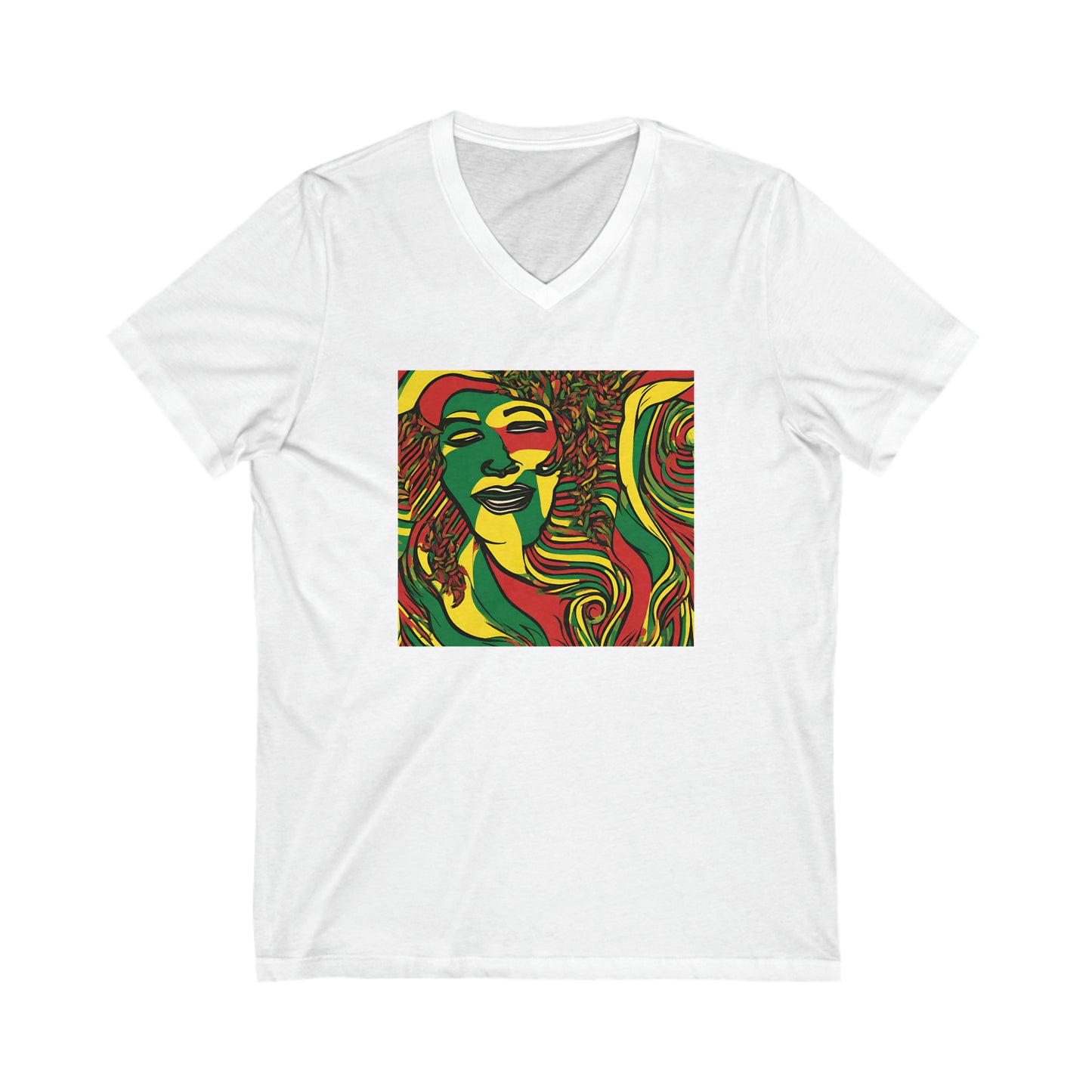 IRIE VYBEZ BLACK ART V NECK T SHIRT GIFT