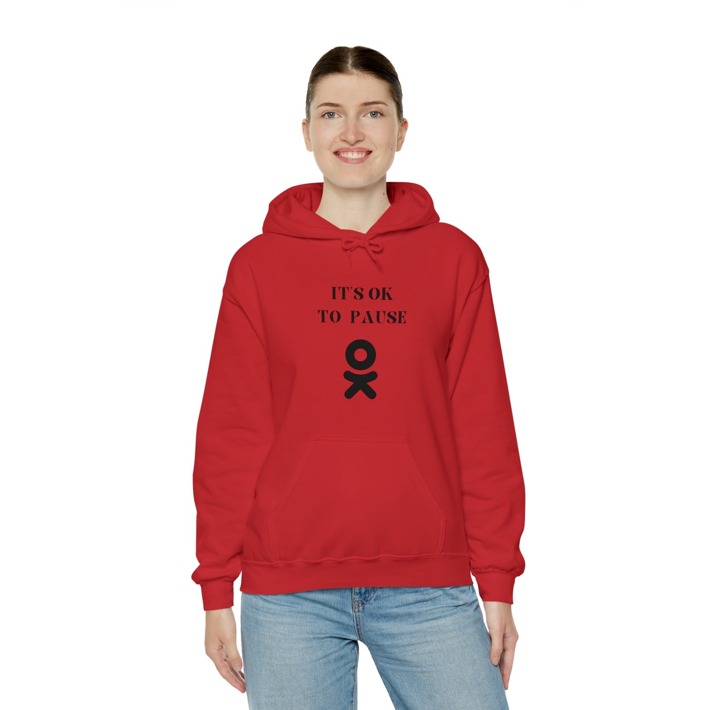 It's ok to pause hooded sweatshirt gift inspirational words hoodie gift to encourage. sweatshirt gifts for friends