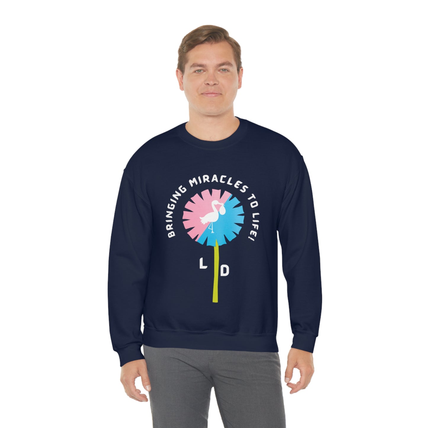 L AND D MIRACLE CREWNECK SWEATSHIRT NURSES GIFT FOR L AND D NURSES