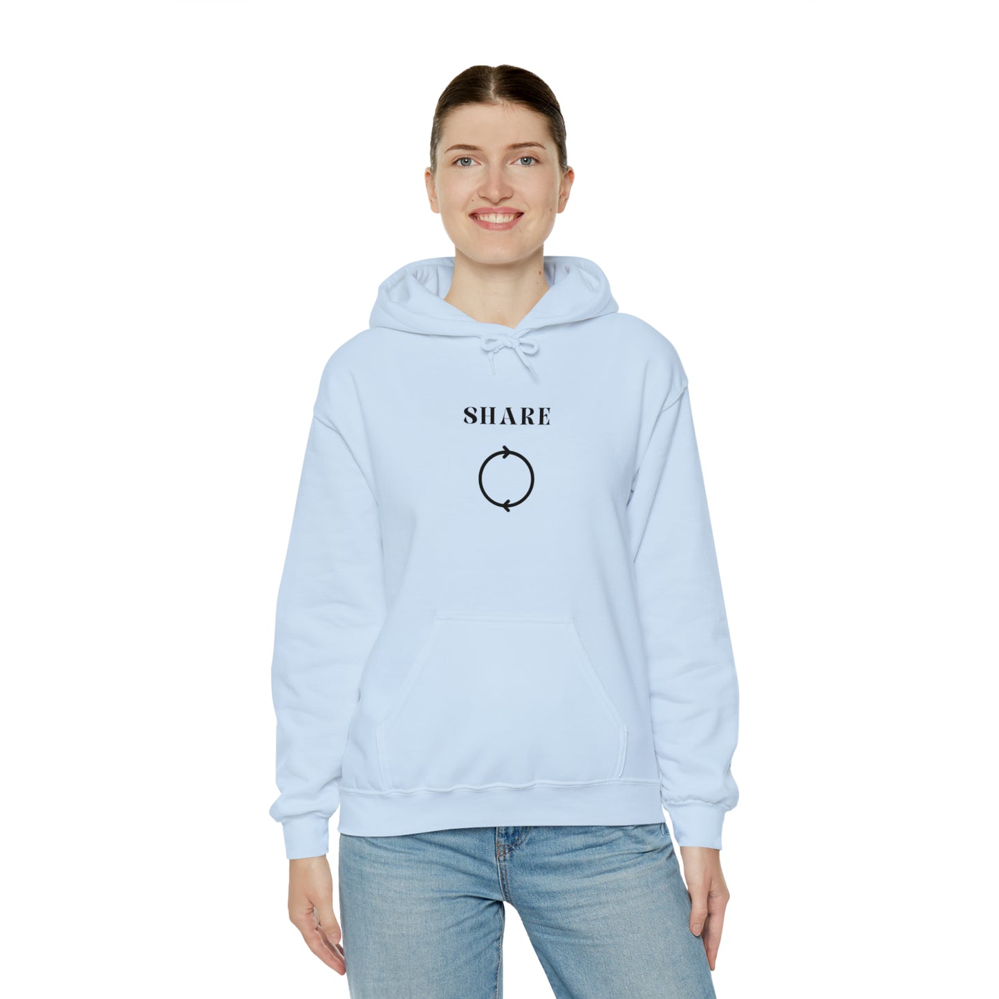 Share Hooded Sweatshirt gift, inspirational words hoodie gift, sweatshirt gift that encourages hoodie friends gift