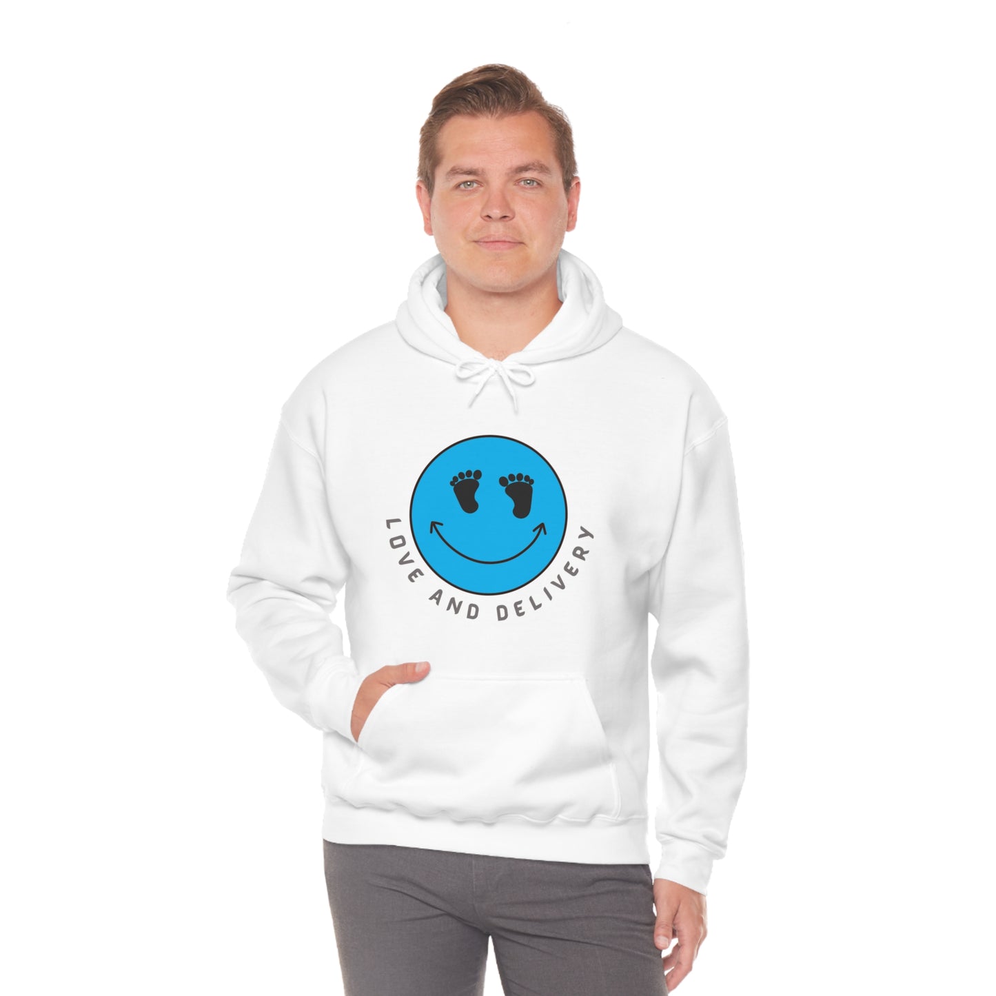 L AND D NURSE LOVE AND DELIVERY HOODED SWEATSHIRT GIFT FOR L & D NURSE