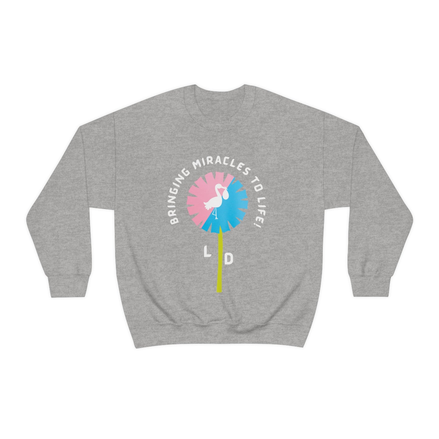 L AND D MIRACLE CREWNECK SWEATSHIRT NURSES GIFT FOR L AND D NURSES