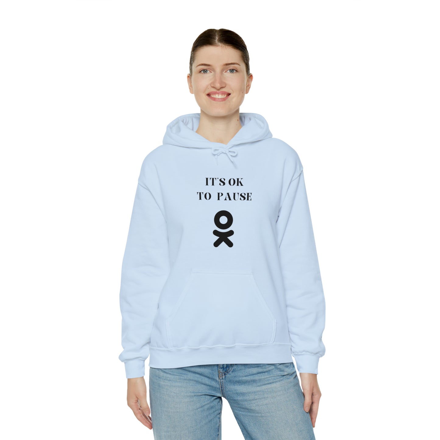 It's ok to pause hooded sweatshirt gift inspirational words hoodie gift to encourage. sweatshirt gifts for friends