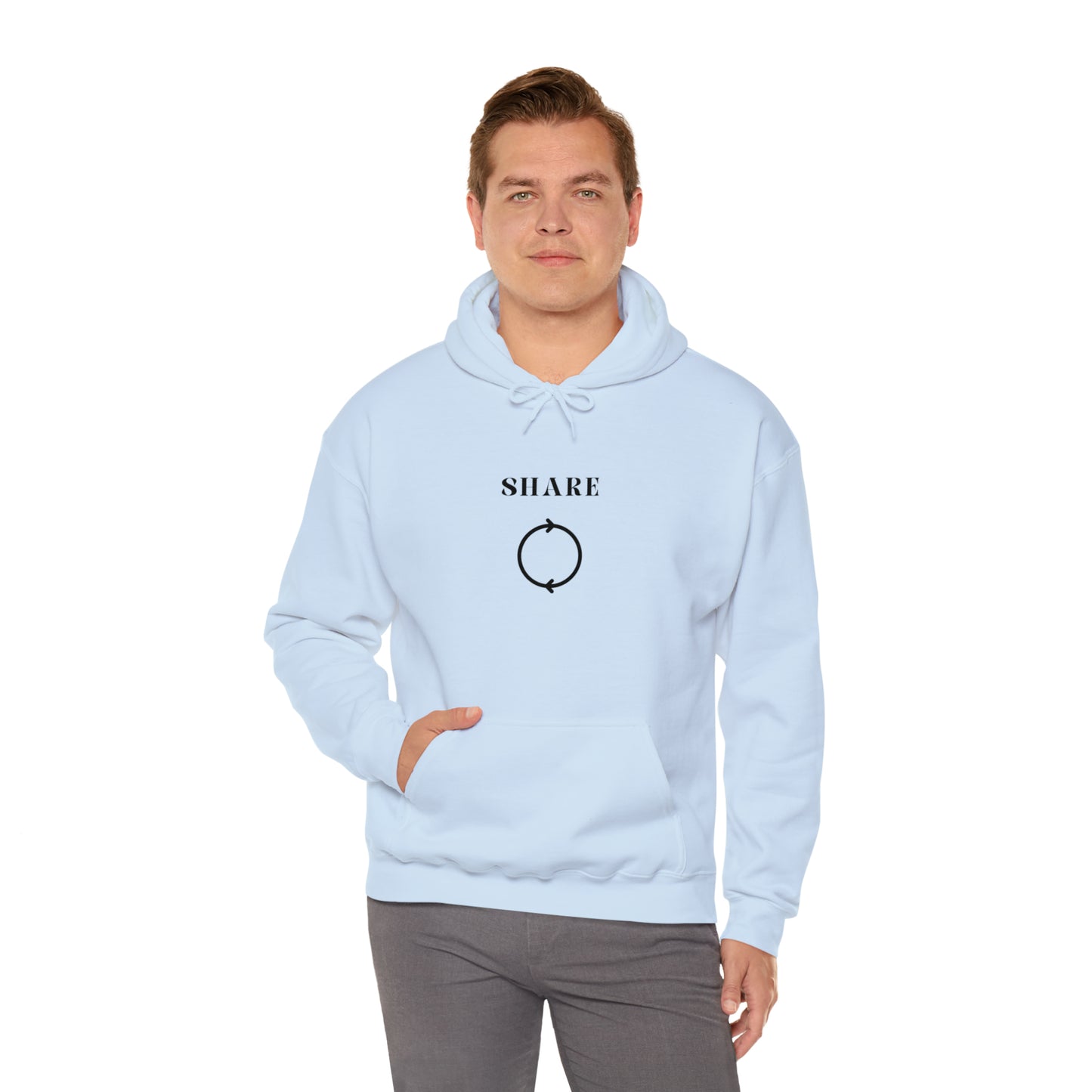 Share Hooded Sweatshirt gift, inspirational words hoodie gift, sweatshirt gift that encourages hoodie friends gift