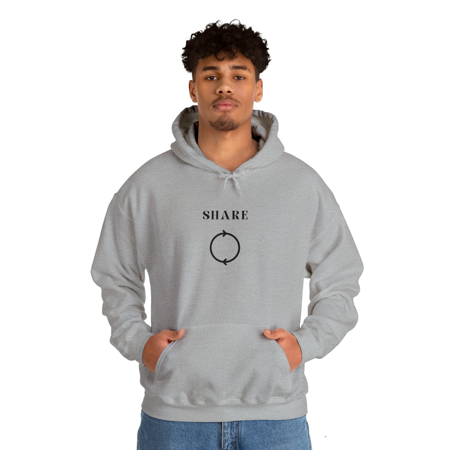 Share Hooded Sweatshirt gift, inspirational words hoodie gift, sweatshirt gift that encourages hoodie friends gift