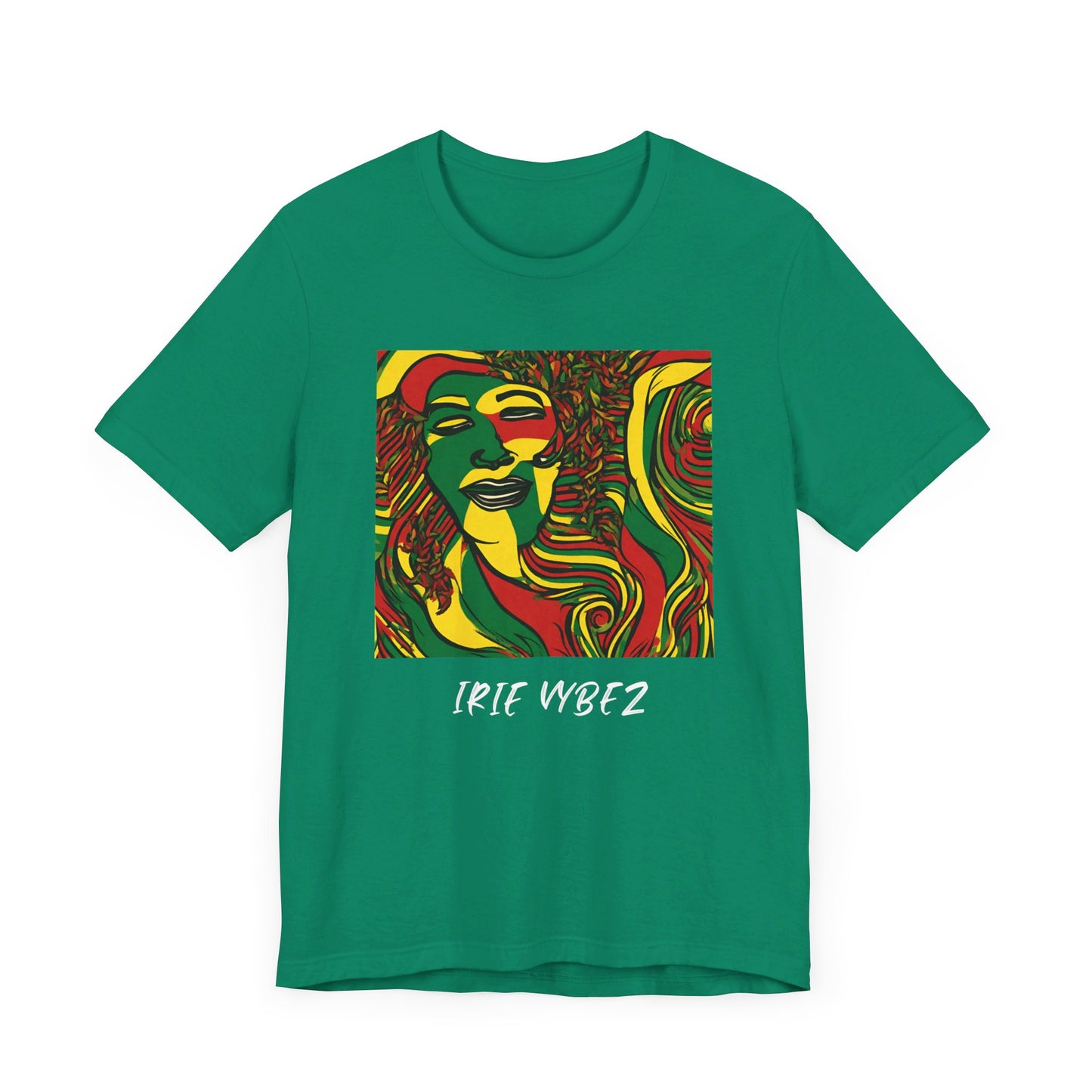 IRIE VYBEZ RASTAH DESIGN ROOTS SHORT SLEEVE T SHIRT GIFT
