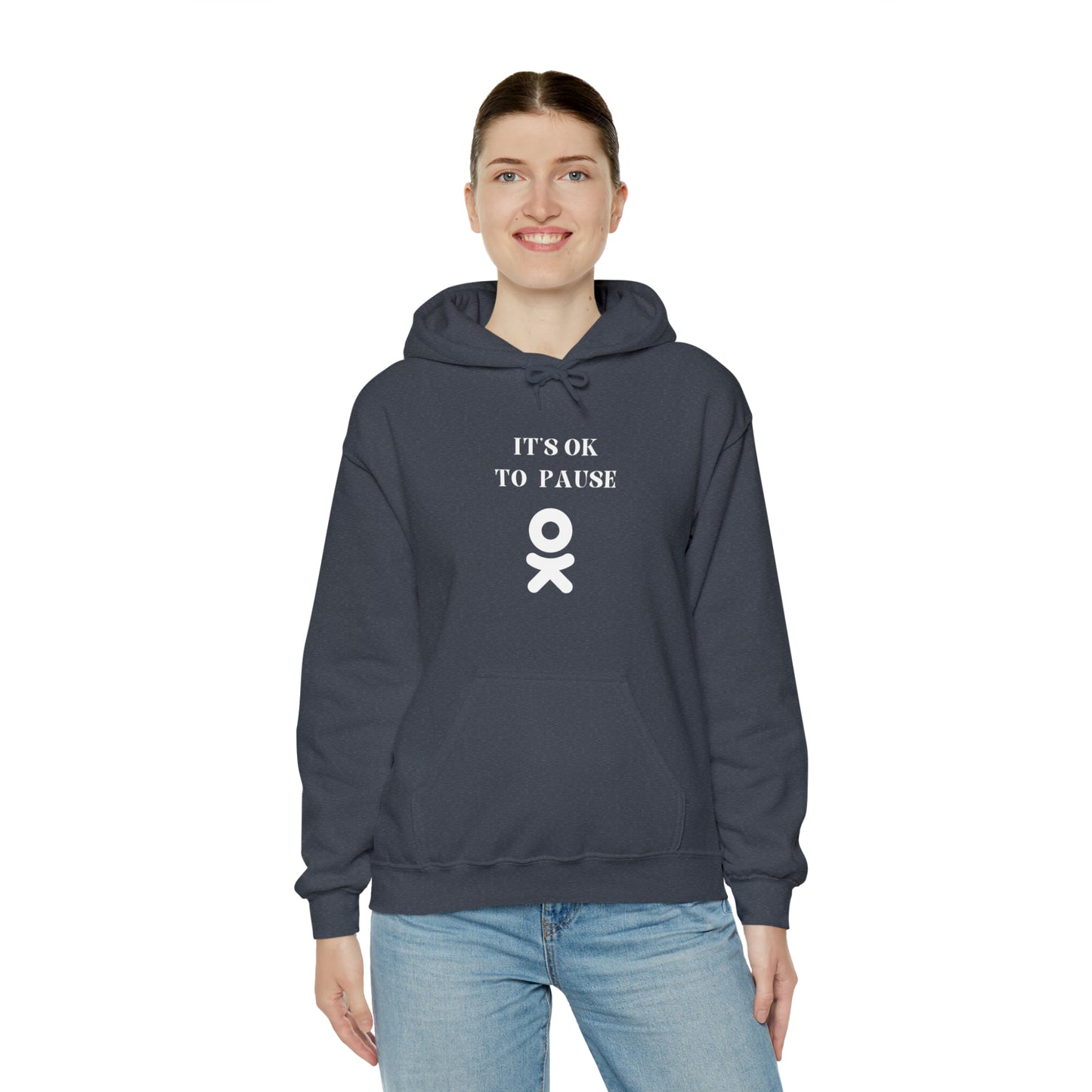It's ok to pause hooded sweatshirt gift inspirational words hoodie gift to encourage. sweatshirt gifts for friends
