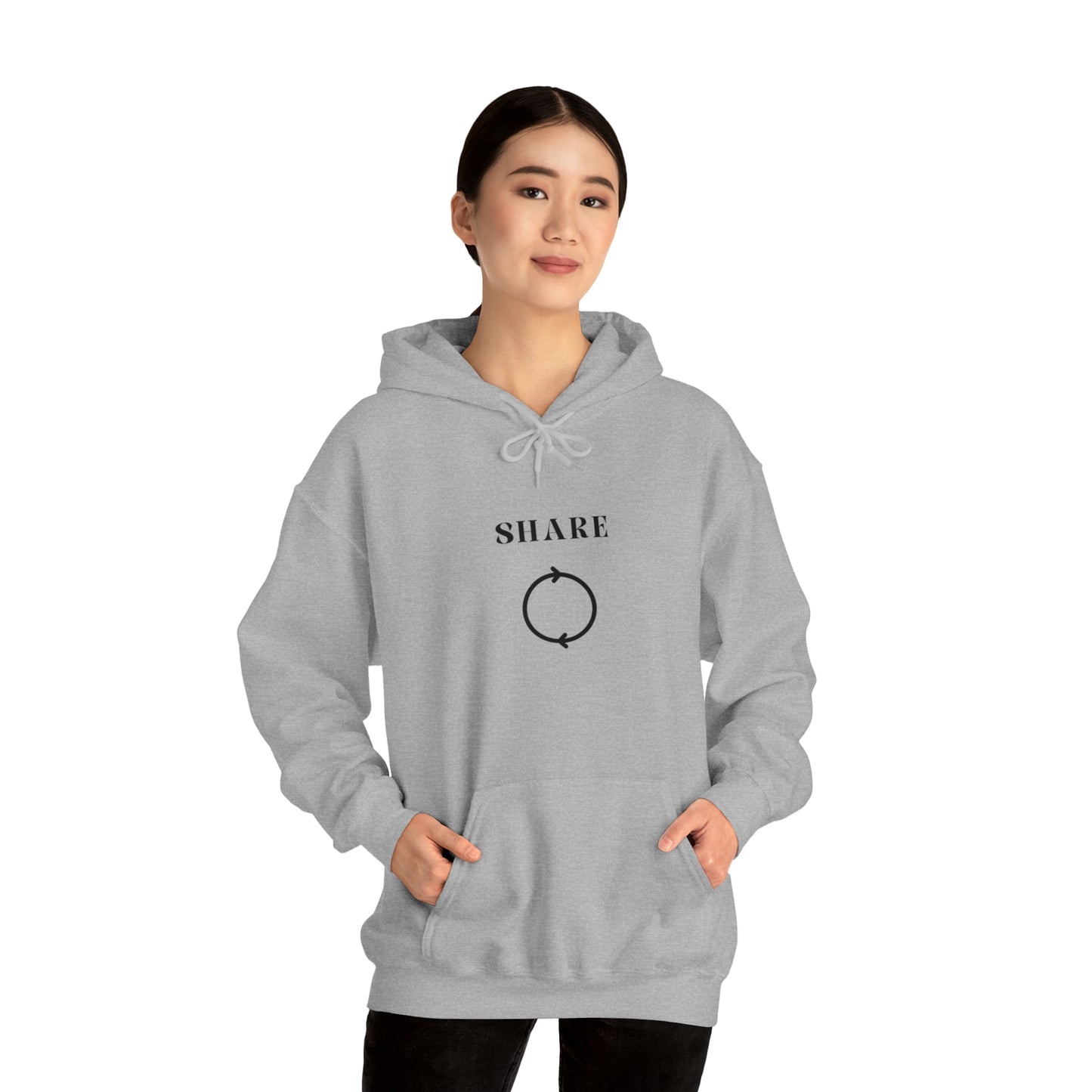 Share Hooded Sweatshirt gift, inspirational words hoodie gift, sweatshirt gift that encourages hoodie friends gift