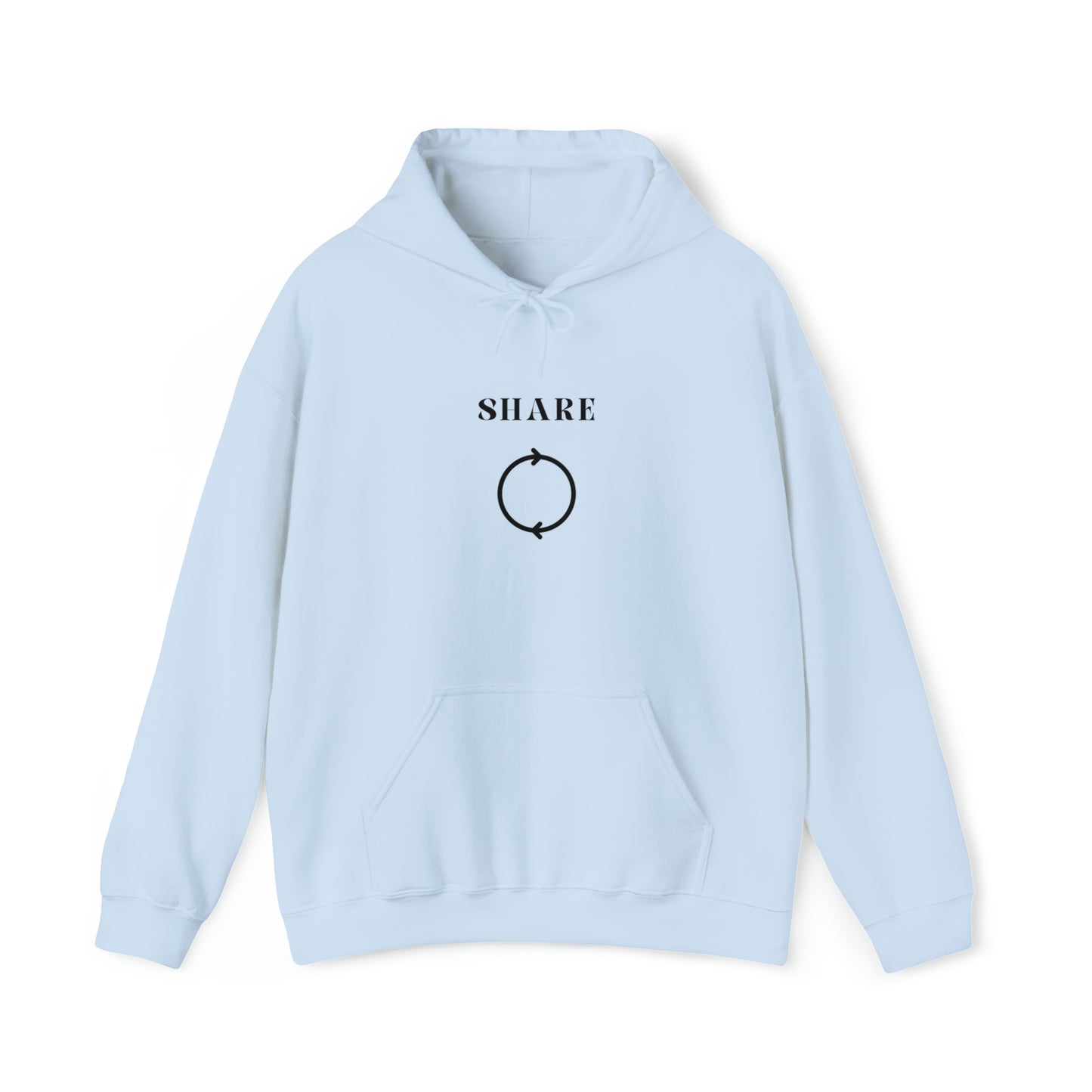 Share Hooded Sweatshirt gift, inspirational words hoodie gift, sweatshirt gift that encourages hoodie friends gift