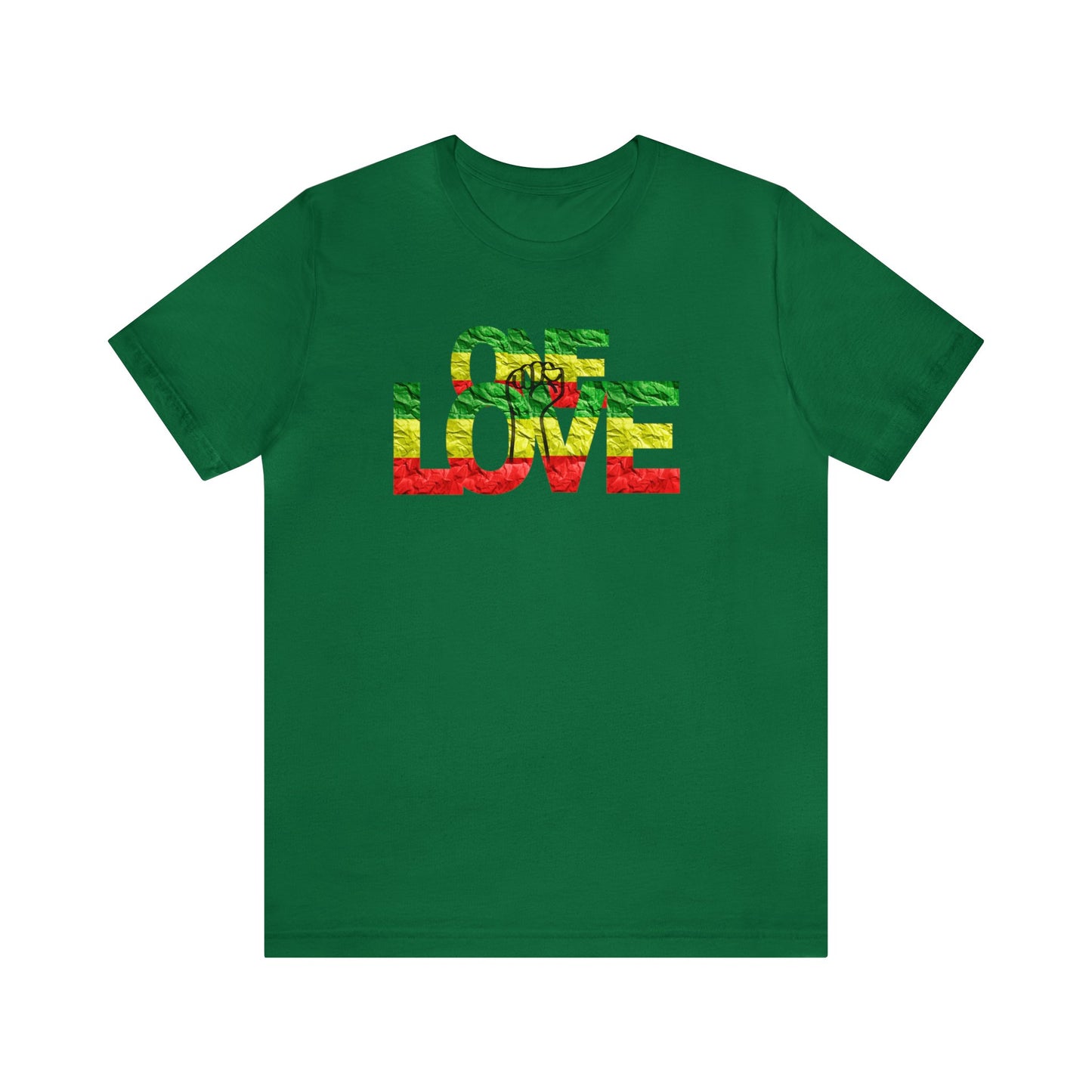 ONE LOVE AND POWER ROOTS COLOR STATEMENT T SHIRT