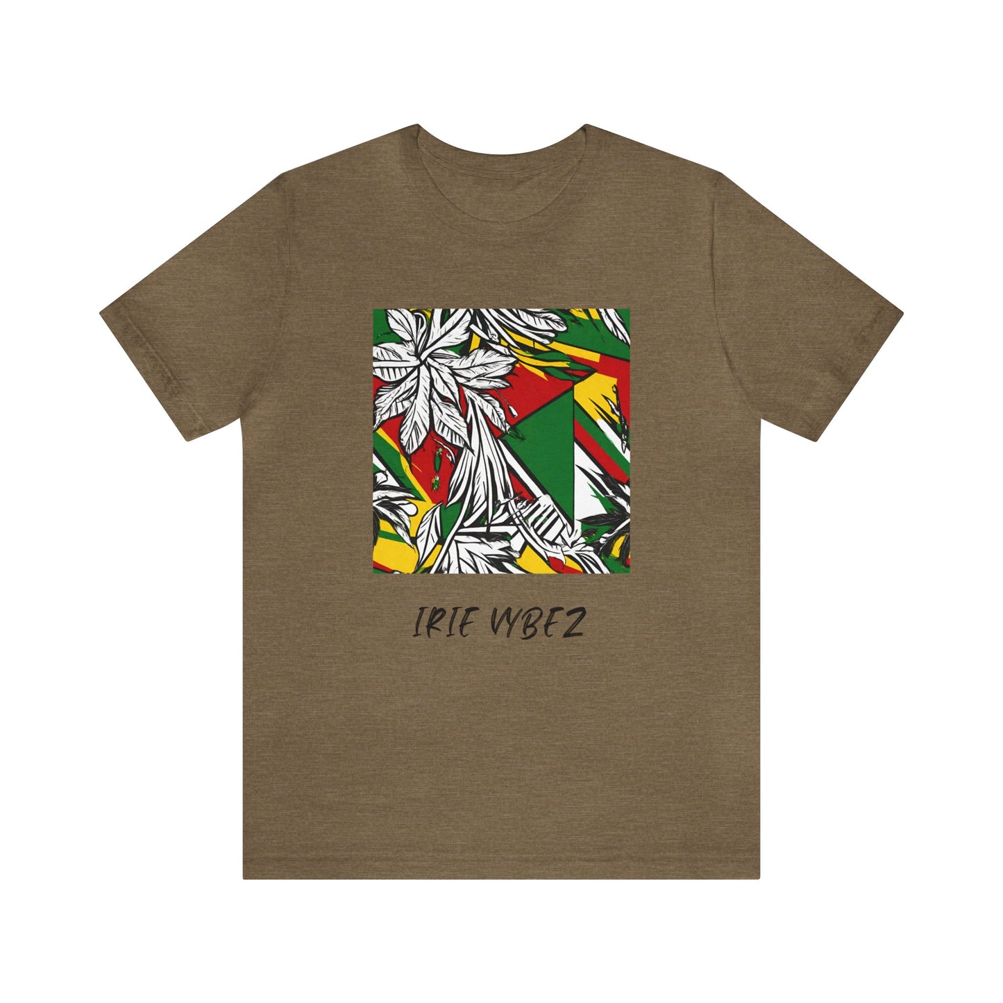 IRIE VYBEZ ROOTS COLOR GRAPHIC SHORT SLEEVE TEE SHIRT