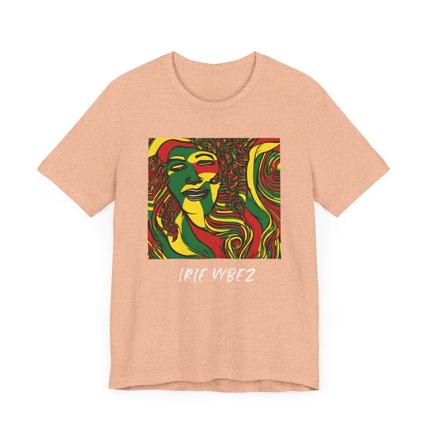 IRIE VYBEZ RASTAH DESIGN ROOTS SHORT SLEEVE T SHIRT GIFT