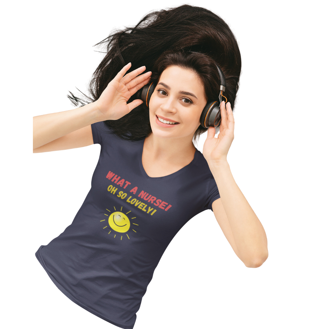 UNISEX V NECK T SHIRT NURSE GIFT
