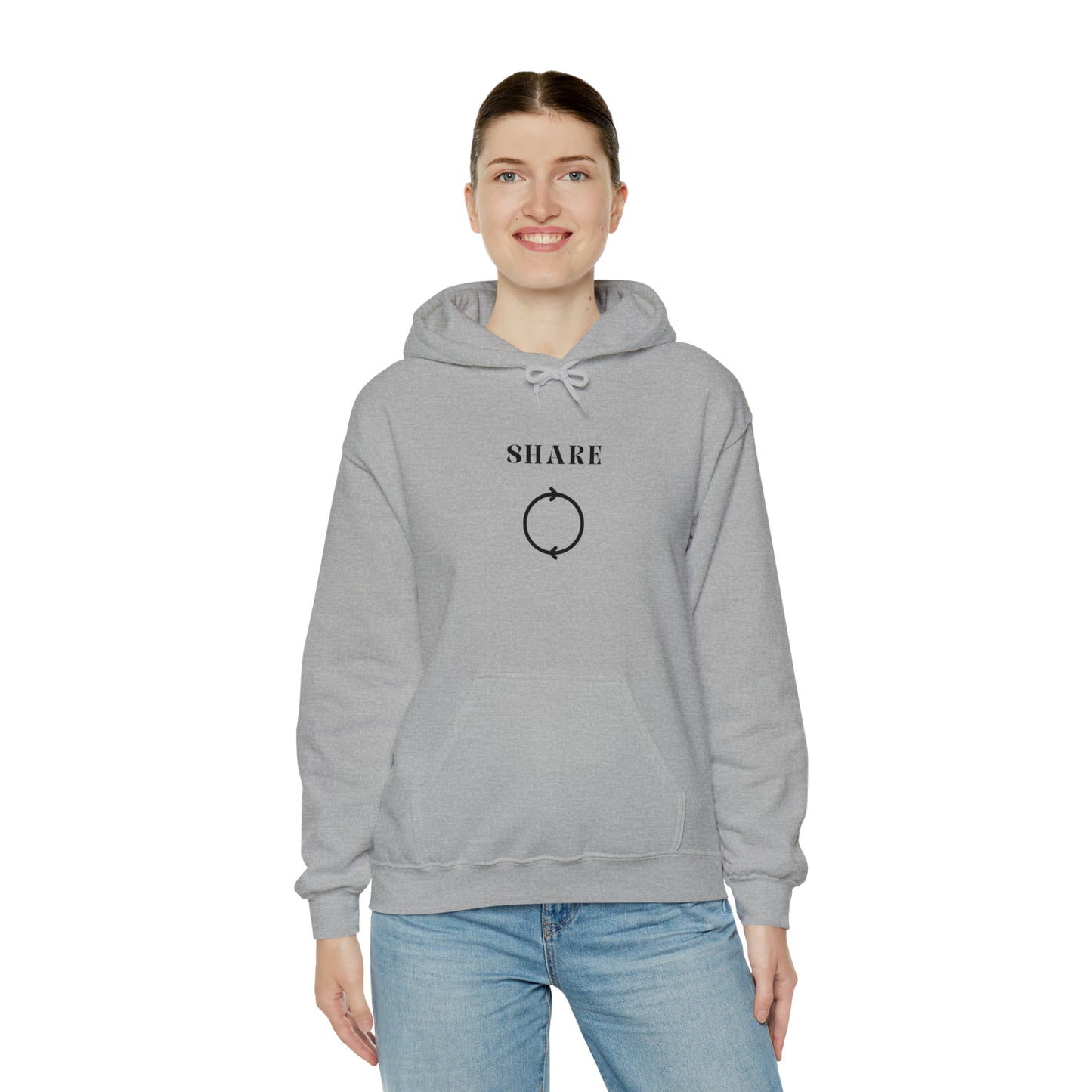 Share Hooded Sweatshirt gift, inspirational words hoodie gift, sweatshirt gift that encourages hoodie friends gift