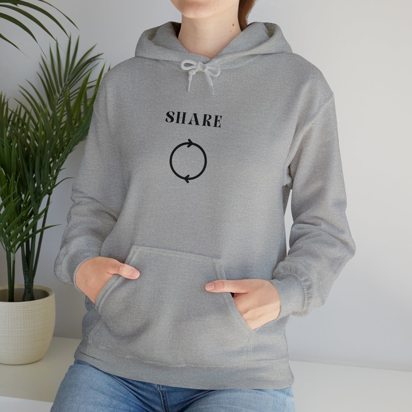 Share Hooded Sweatshirt gift, inspirational words hoodie gift, sweatshirt gift that encourages hoodie friends gift