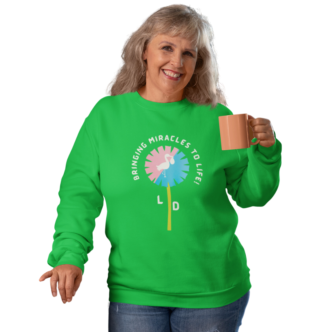 L AND D MIRACLE CREWNECK SWEATSHIRT NURSES GIFT FOR L AND D NURSES