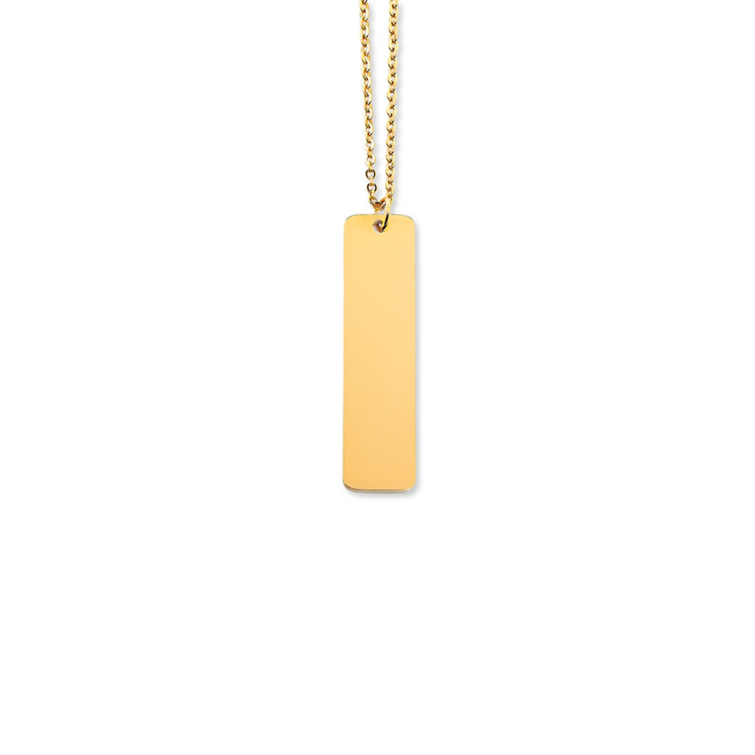CUSTOM ENGRAVABLE NAME PENDANT NECKLACE
