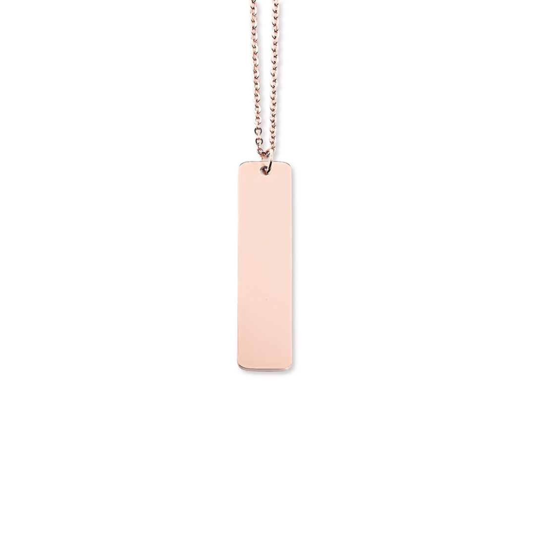 CUSTOM ENGRAVABLE NAME PENDANT NECKLACE