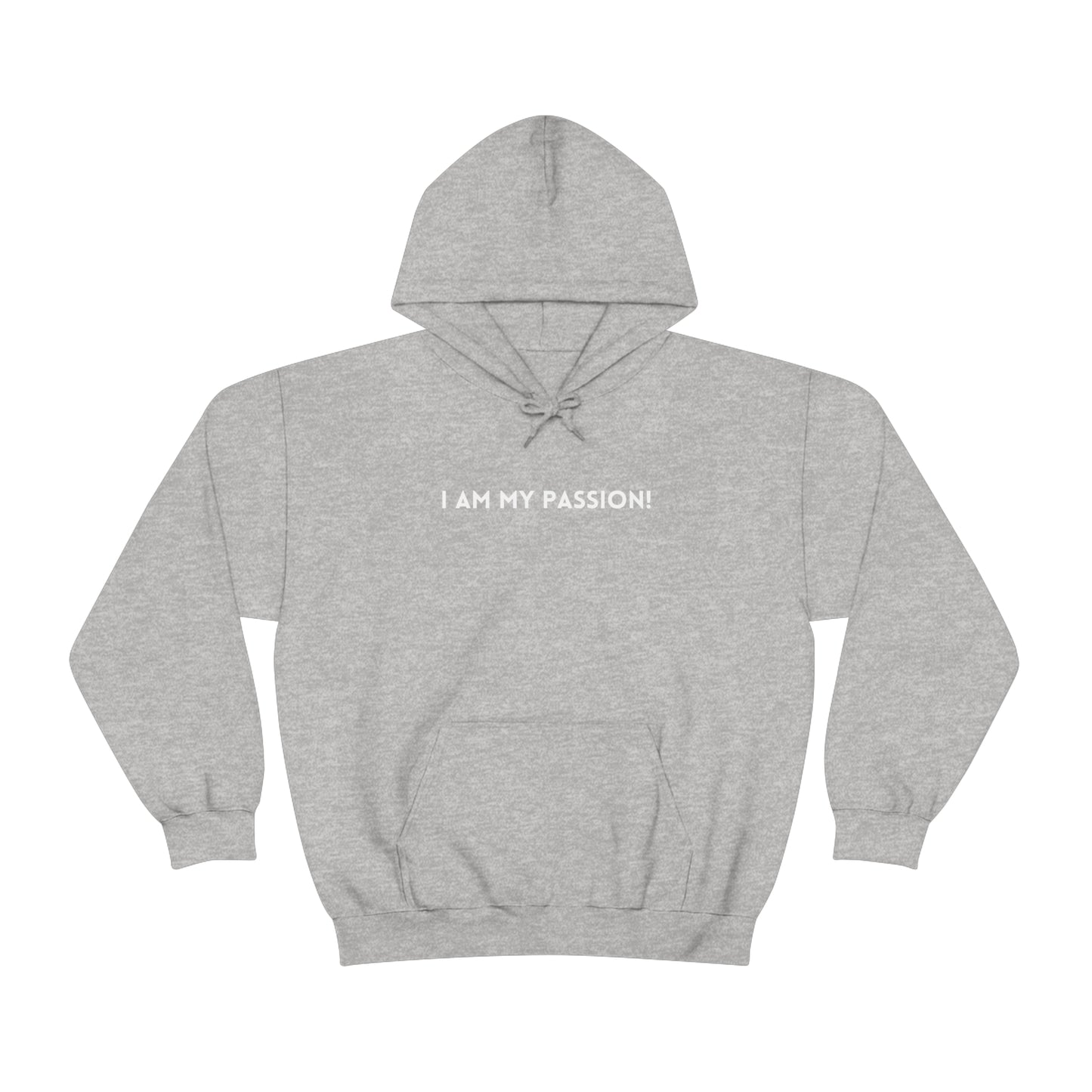 I am my passion unisex hooded sweatshirt gift, inspirational words hoodie gift, hoodie gift for friends or family