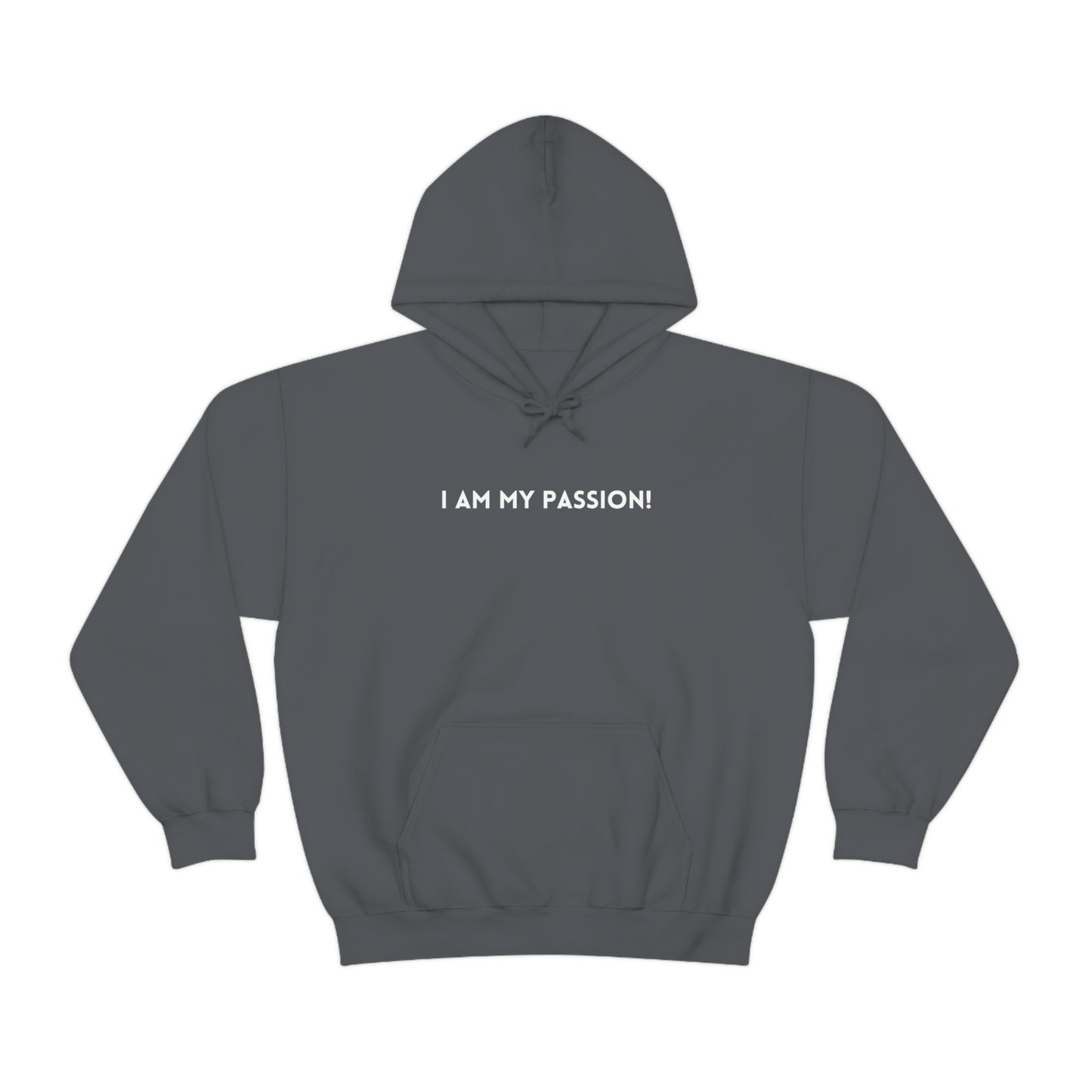 I am my passion unisex hooded sweatshirt gift, inspirational words hoodie gift, hoodie gift for friends or family