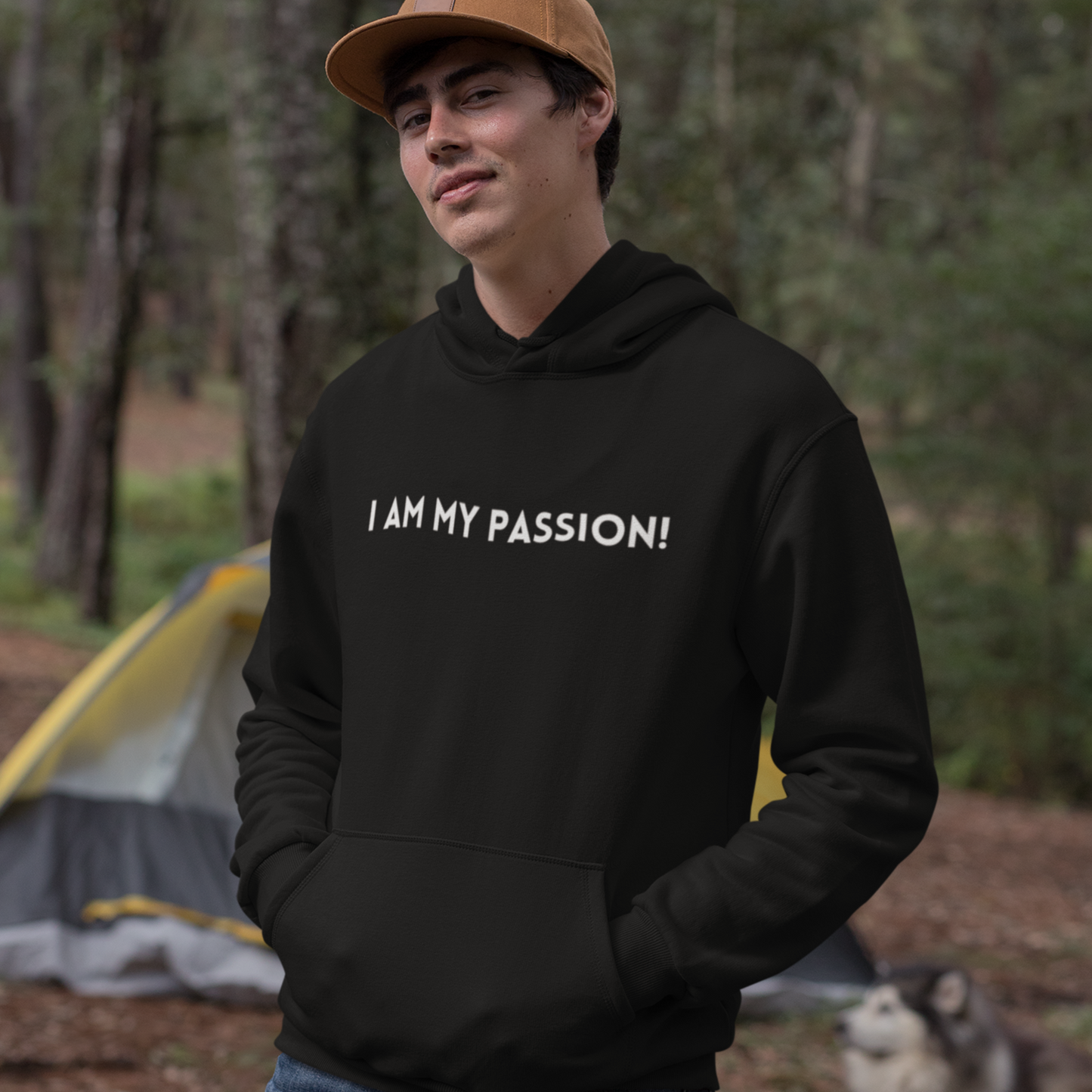 I am my passion unisex hooded sweatshirt gift, inspirational words hoodie gift, hoodie gift for friends or family