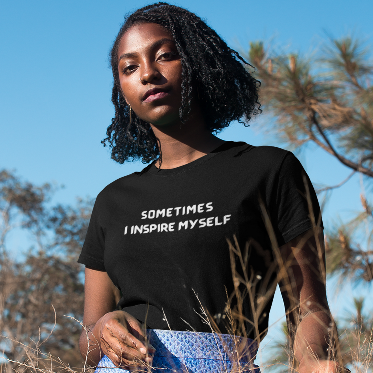 Sometimes I inspire myself unisex t shirt gift, t shirt gift with meaningful words,