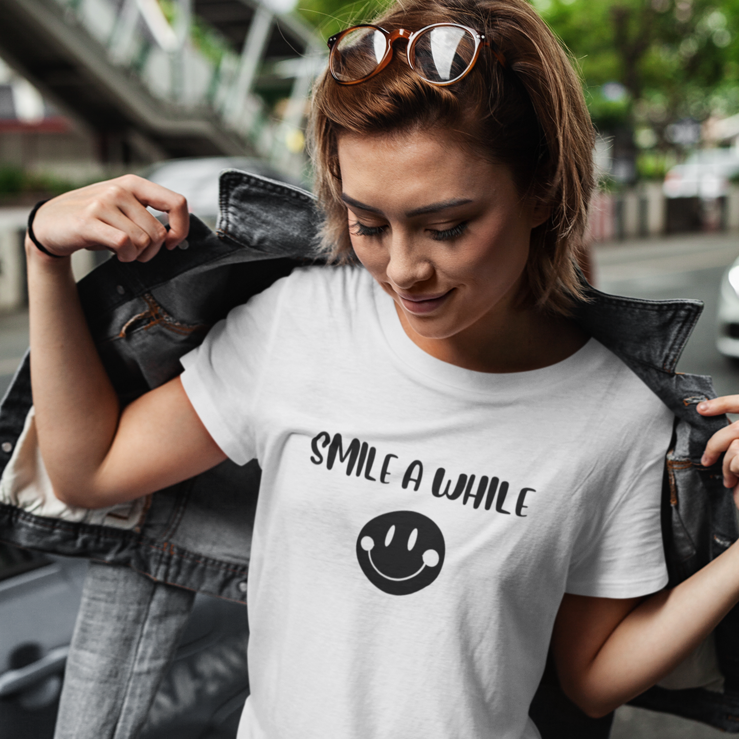 Smile a while inspirational words t shirts gift, t shirts gift that motivates, t shirt gifts for friends