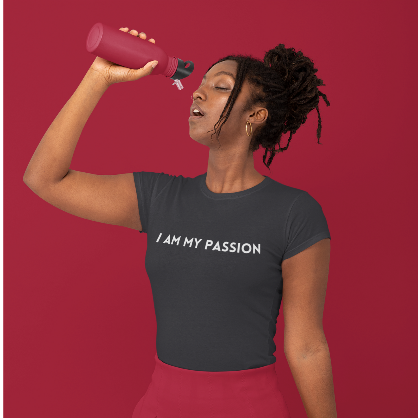I am my passion unisex t shirt inspirational words t shirts t shirt gift for friends gift for family self affirming words on a shirt