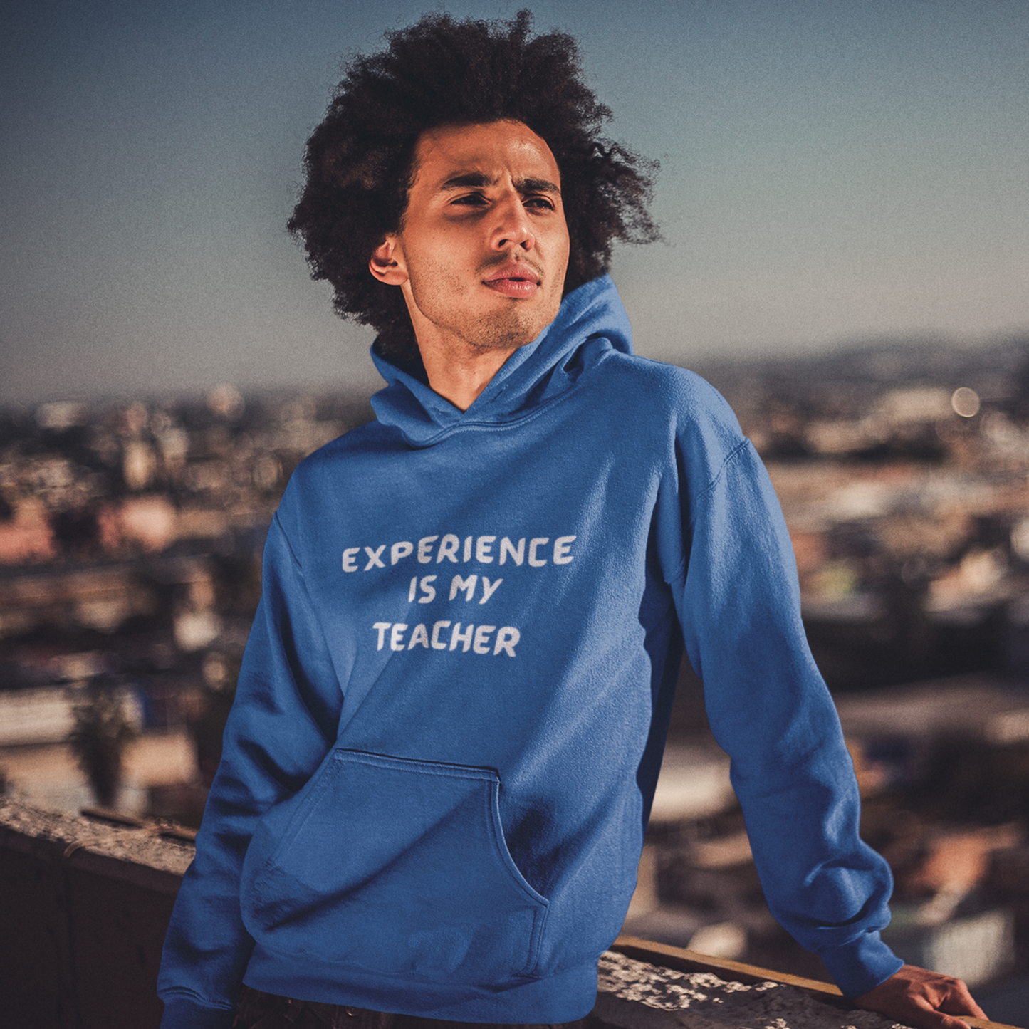 EXPERIENCE IS MY TEACHER UNISEX HOODIE GIFT FOR MATURE FRIEND GIFT HOODIE FOR SUCCESSFUL FRIEND INSPIRATIONAL QUOTES HOODIE GIFT