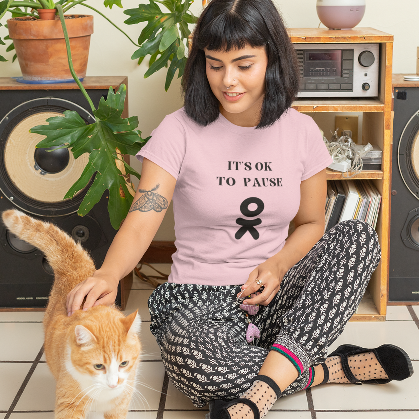 It's ok to pause t shirt with inspirational words t shirt gifts to encourage t shirt gifts for friends