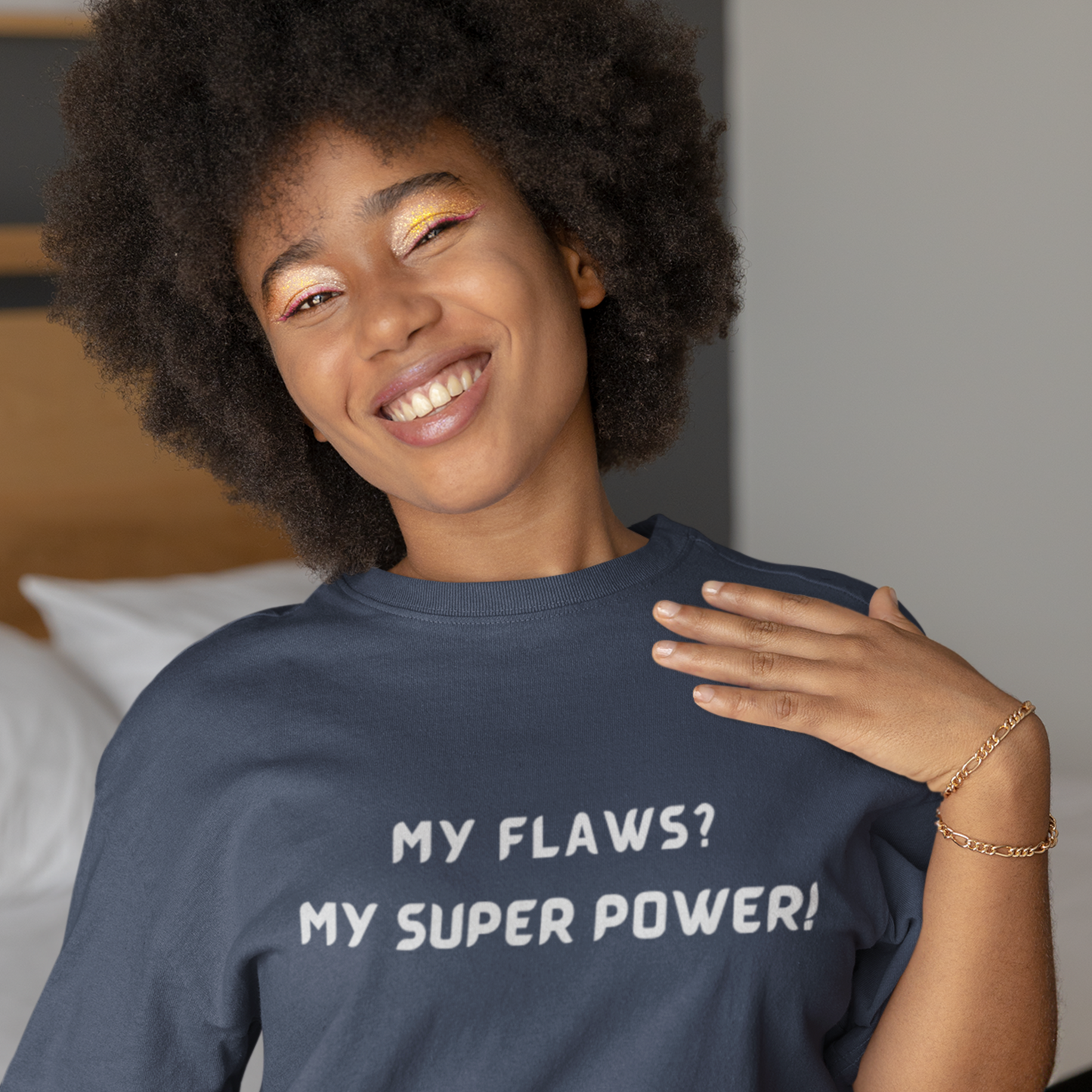 My flaws? My super power! unisex t shirt gift, tshirt with inspirational words
