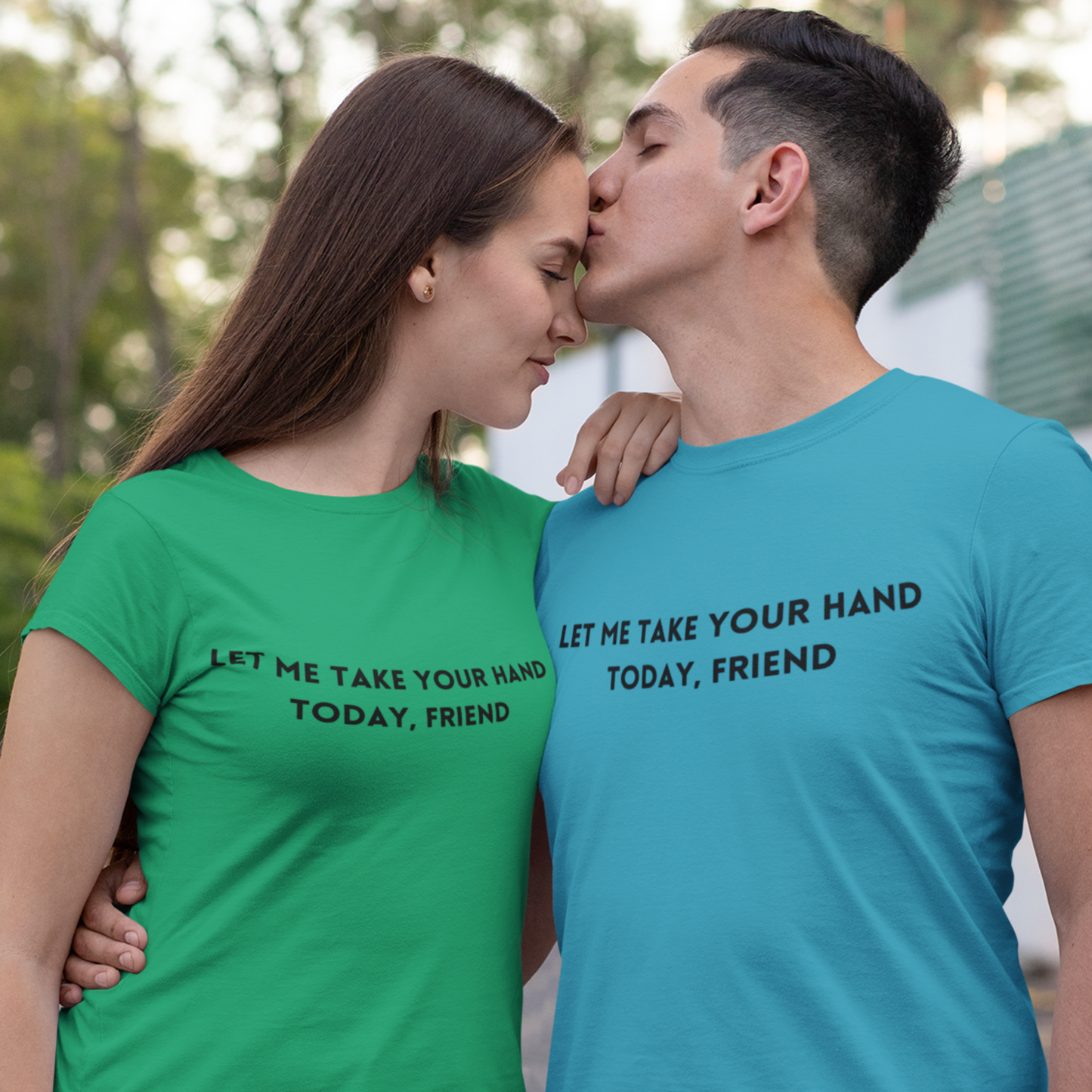 Let me take your hand today friend Inspirational words t shirt t shirt gift for caring friends self affirming words t shirt