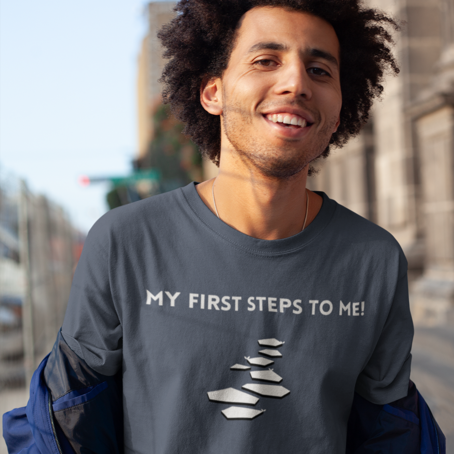 My first steps to me t shirt inspirational words on a tshirt t shirt gift to encourage self affirming words on a t shirt