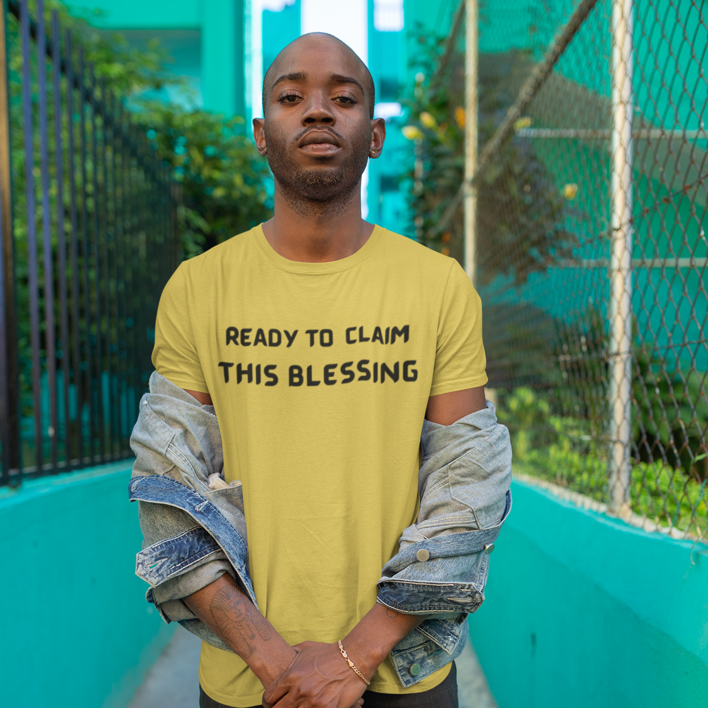 READY TO CLAIM THIS BLESSINF UNISEX INSPIRATIONAL WORDS T SHIRT