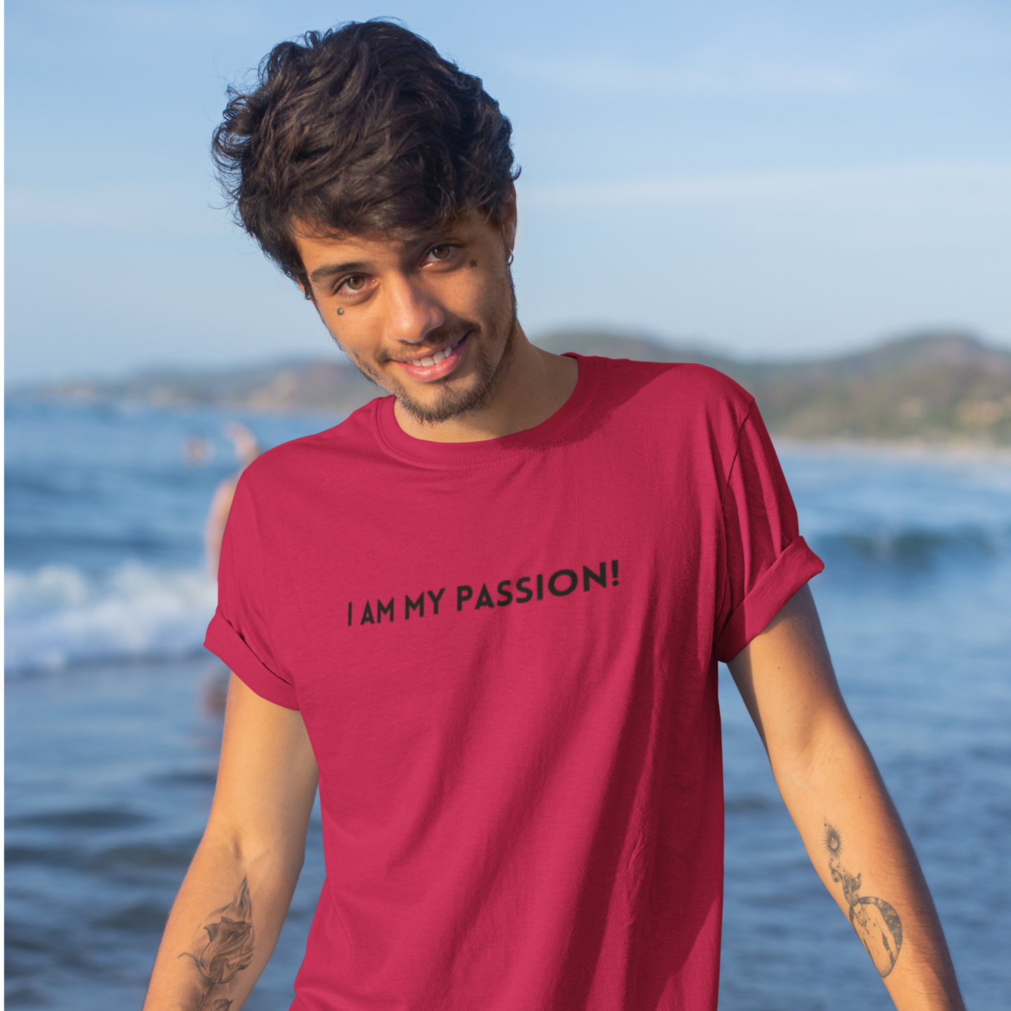 I am my passion tee shirt inspirational words t shirt, t shirt gift to uplift , self affirming words t shirt, t shirt for friends