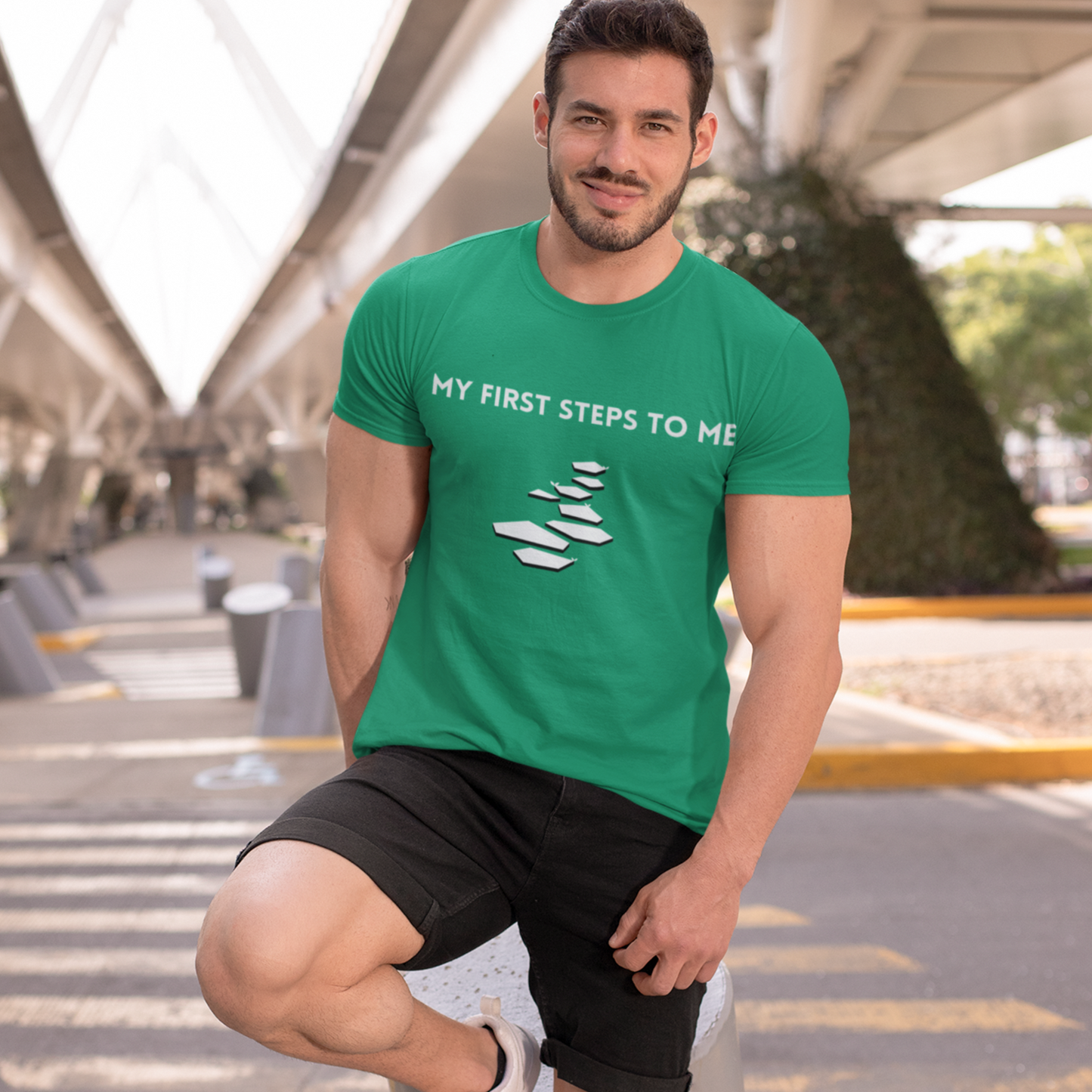 My first steps to me t shirt inspirational words on a tshirt t shirt gift to encourage self affirming words on a t shirt