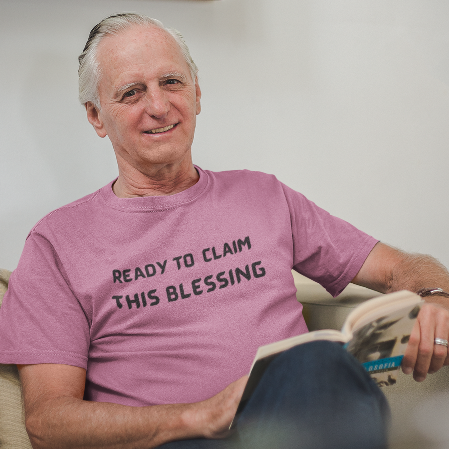 READY TO CLAIM THIS BLESSINF UNISEX INSPIRATIONAL WORDS T SHIRT