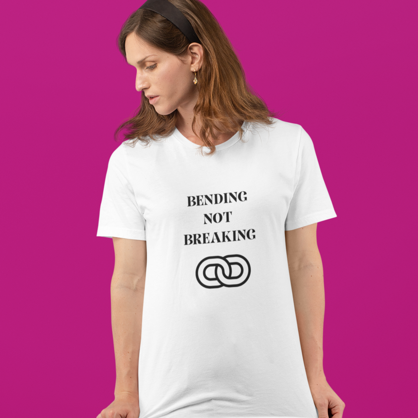 Bending not breaking inspirational words on a t shirt, t shirt that motivates t shirt gifts for friends and family