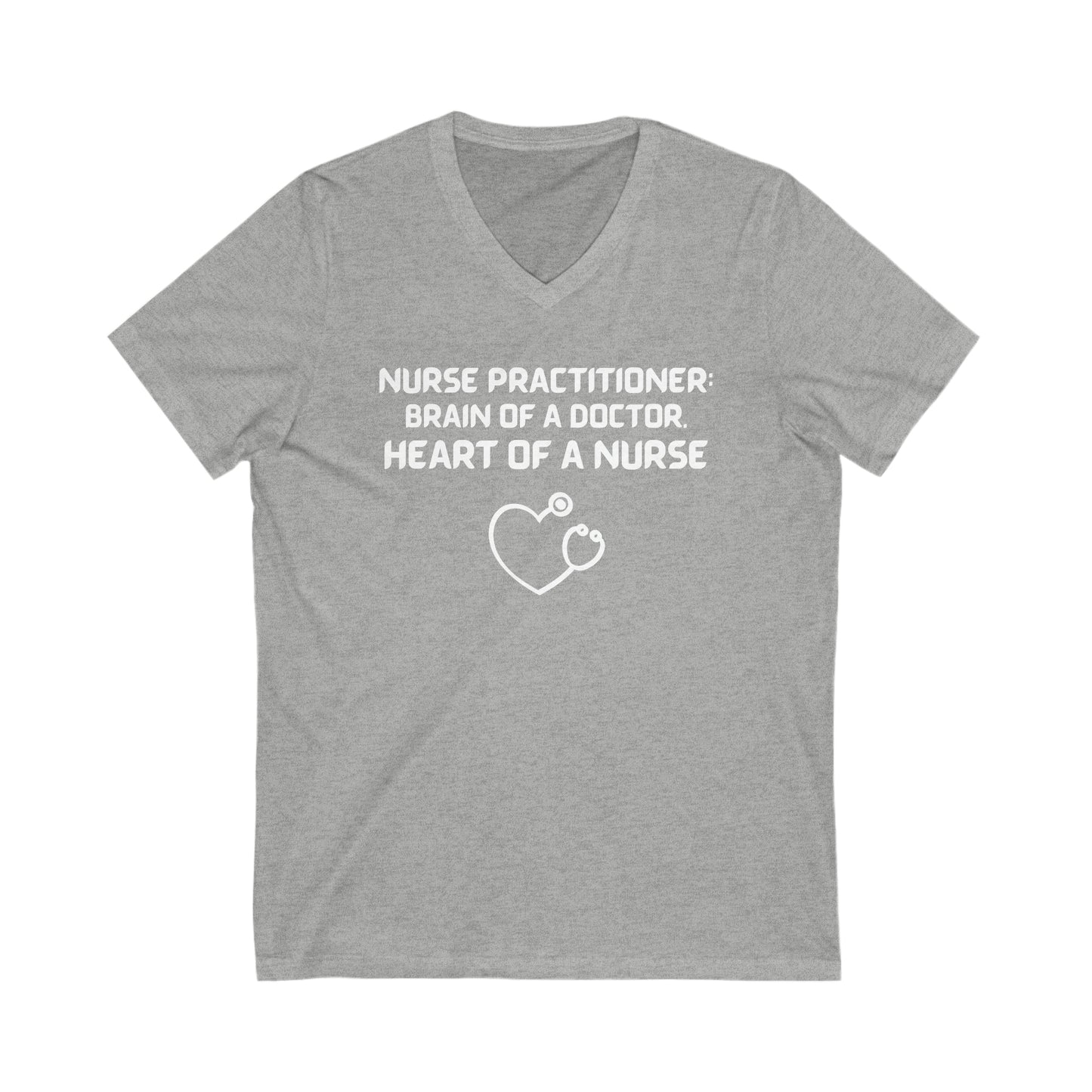 V NECK TEE GIFT FOR NURSE PRACTITIONER