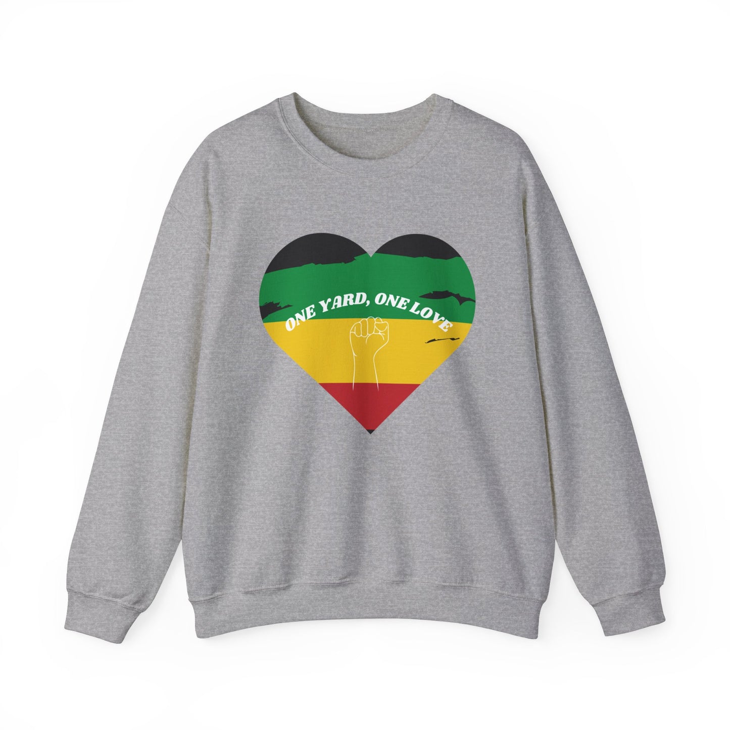 ONE YARD ONE LOVE POWER GRAPHIC ART SWEATSHIRT