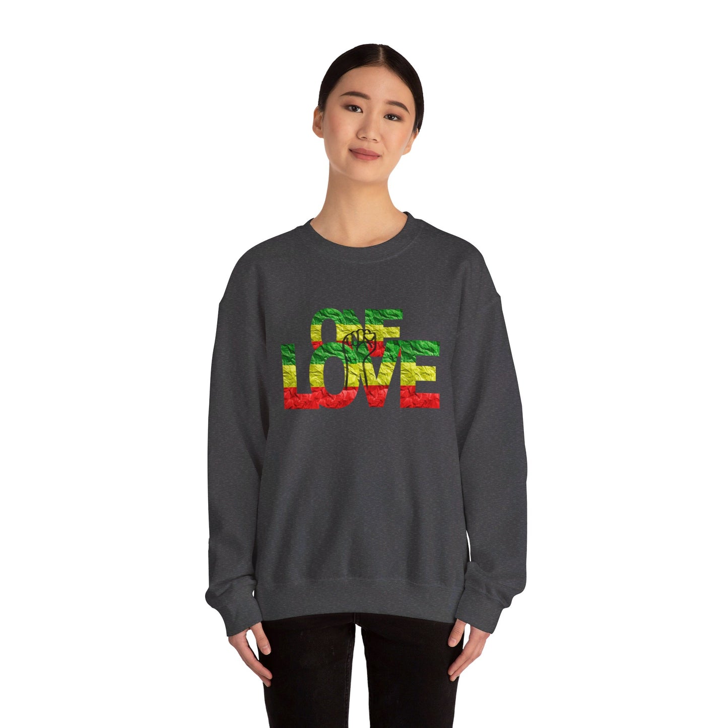 ONE LOVE POWER STATEMENT CREWNECK SWEATSHIRT GIFT