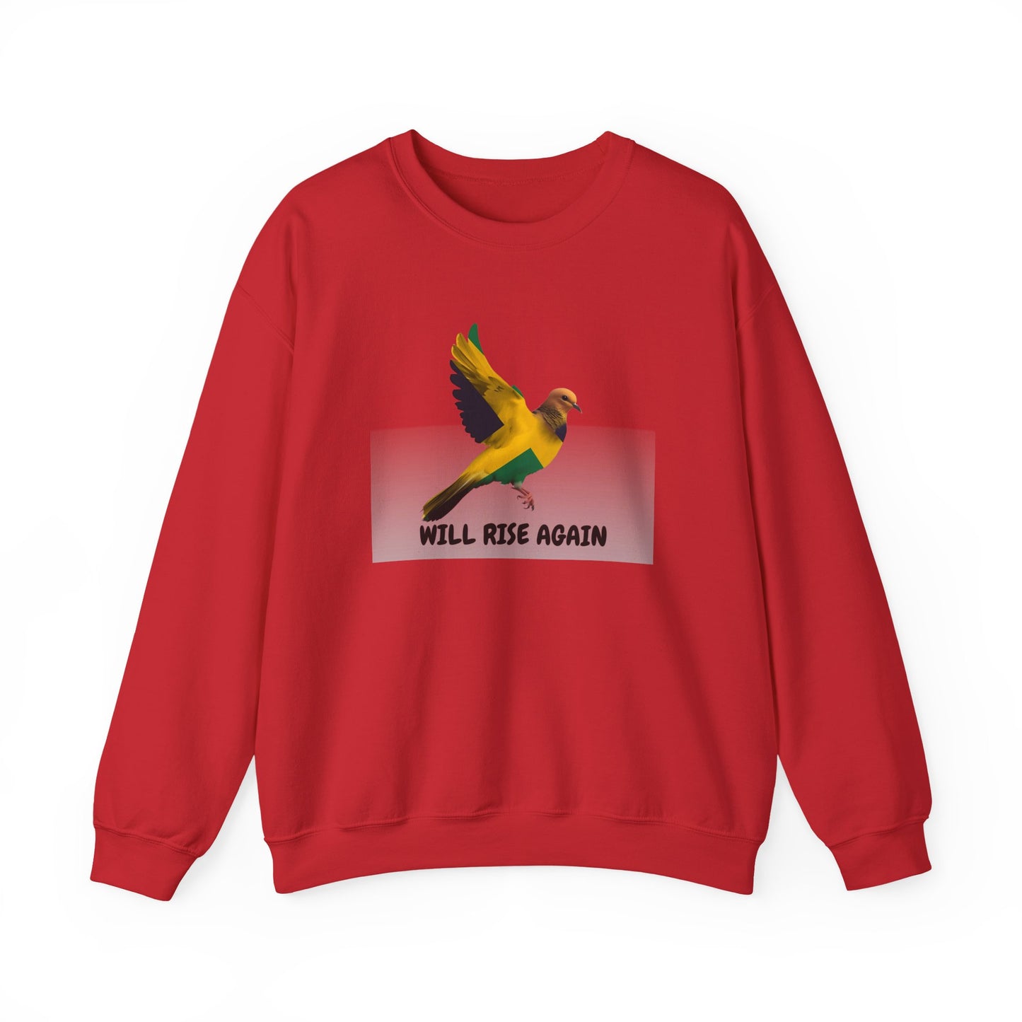 Will Rise Again Sweatshirt  Rising Bird Graphic Crewneck (E G)