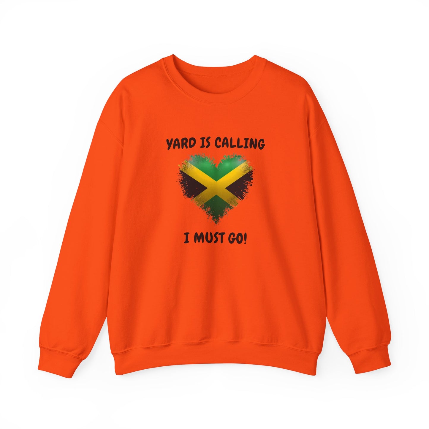Jamaica Heart Sweatshirt - "Yard Is Calling I Must Go" Crewneck