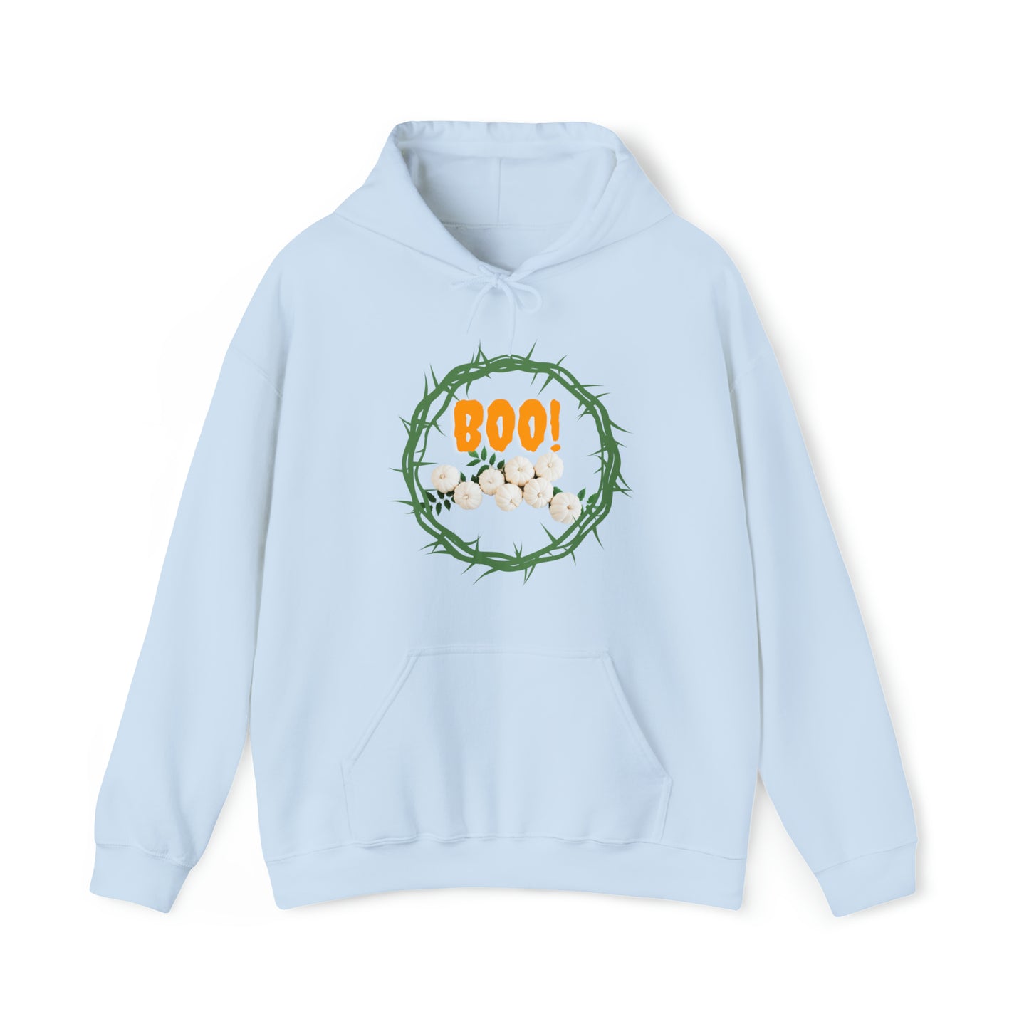 BOO THORN WREATH HALLOWEEN UNISEX HOODIE GIFT