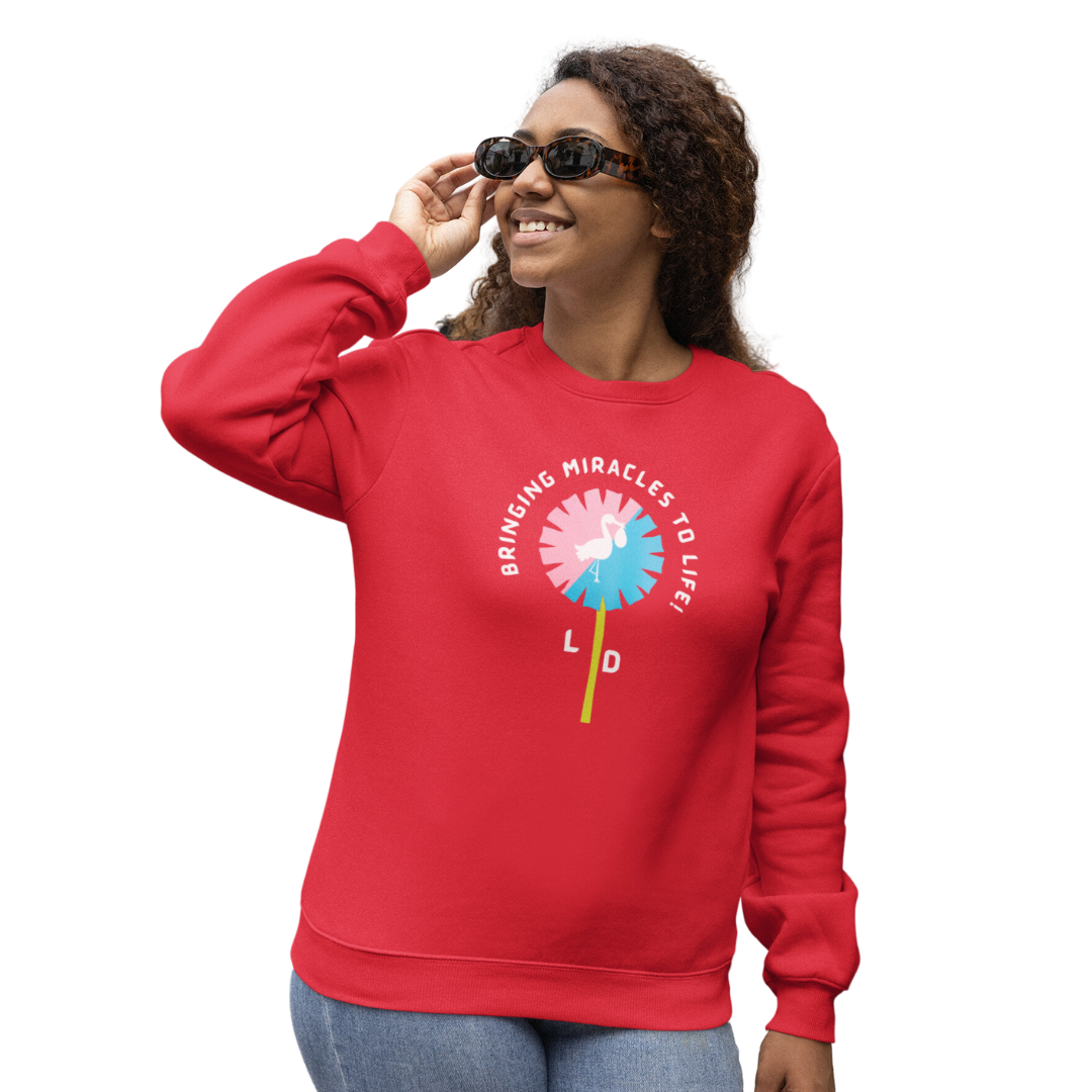 L AND D  MIRACLE CREWNECK SWEATSHIRT NURSES GIFT FOR L  AND D NURSES