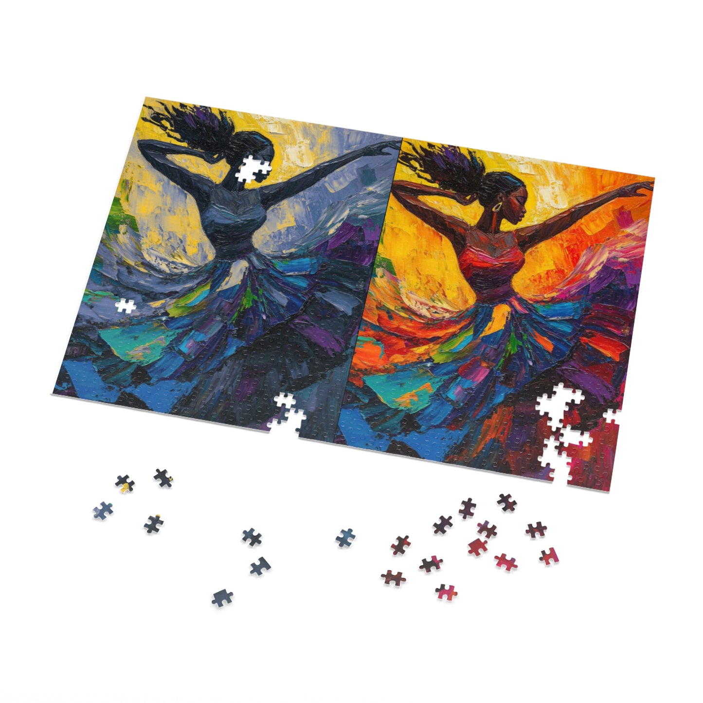 Colorful Dancer Jigsaw Puzzle  Art Puzzle with Tin